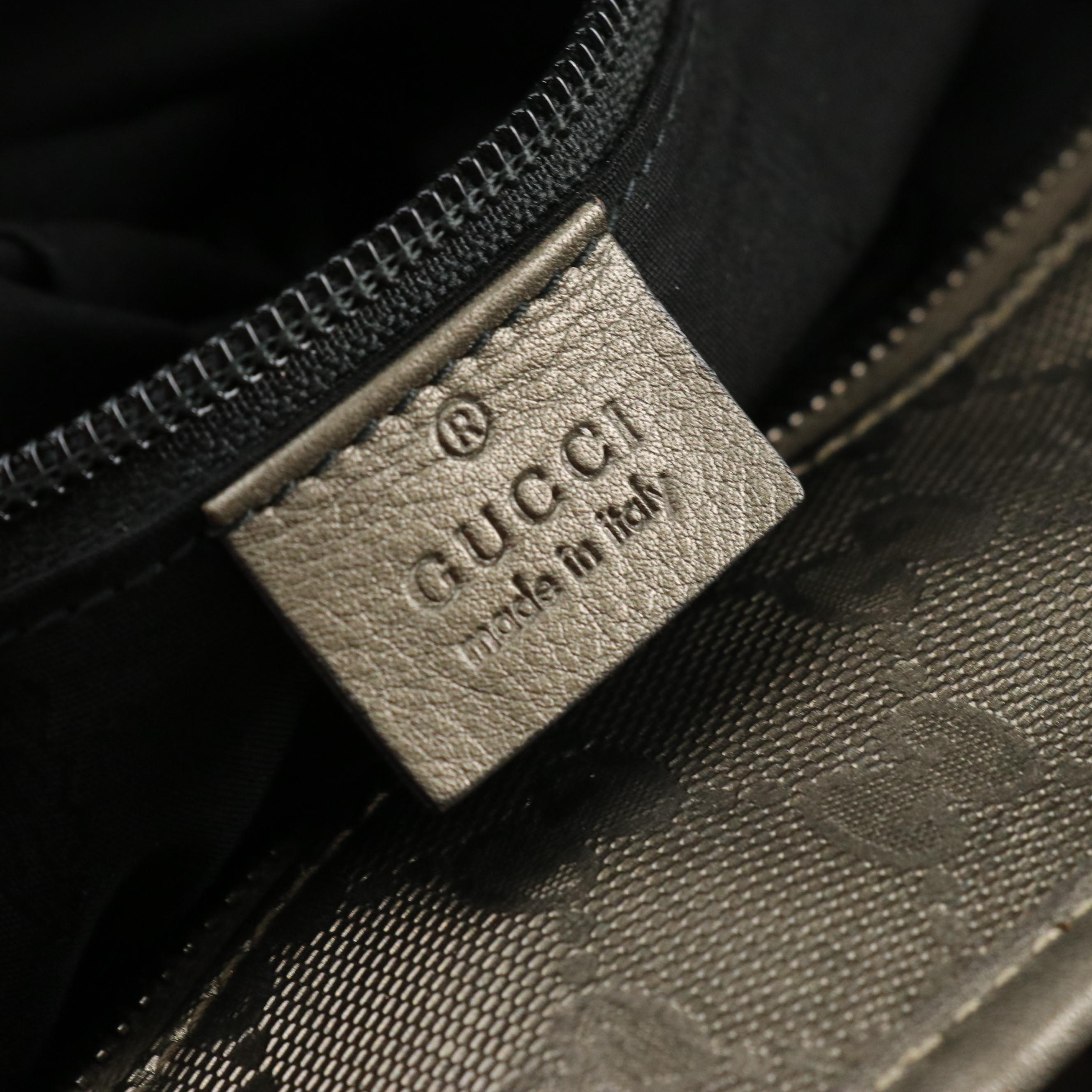 Gucci Large Joy Tote in Imprimé GG Canvas and Leather