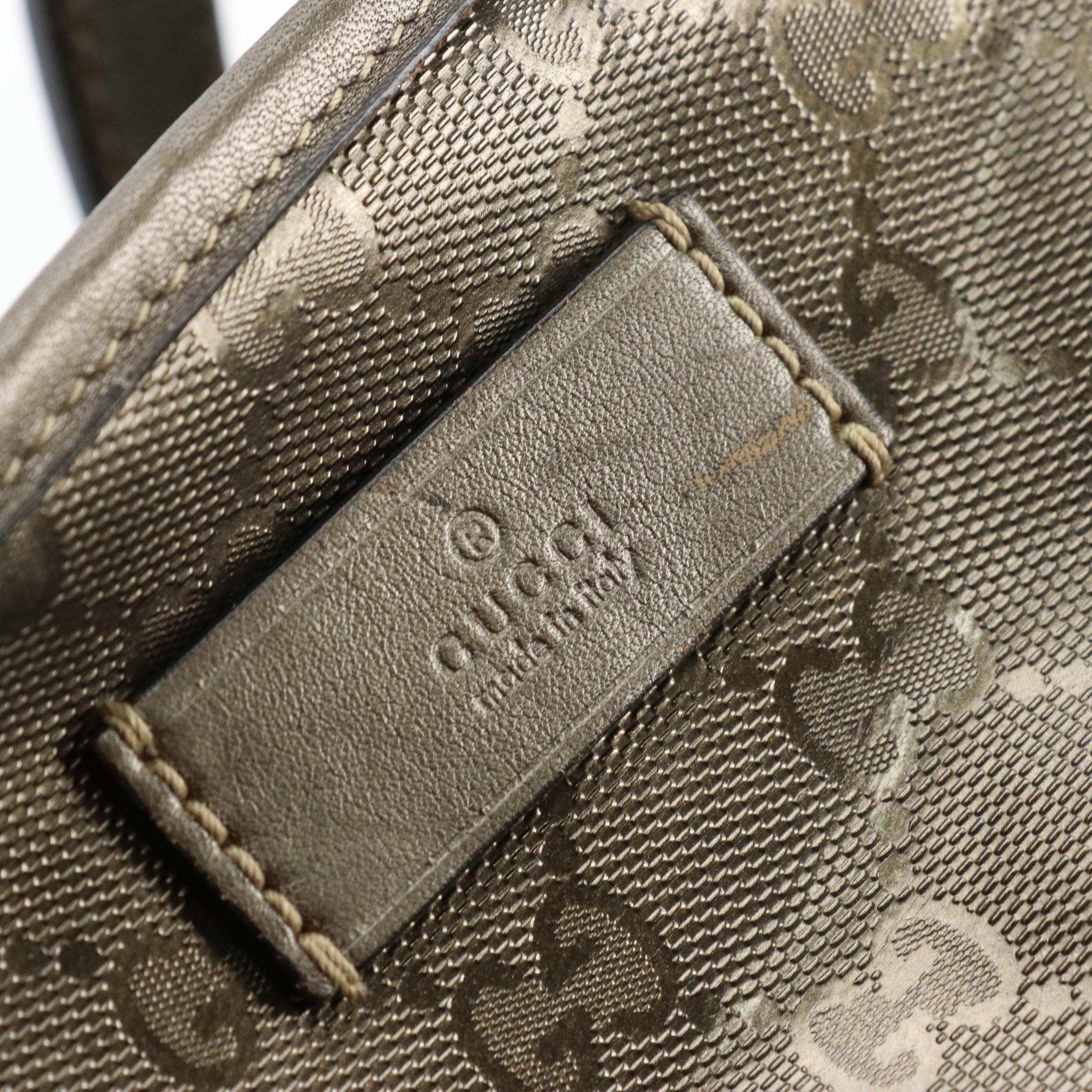 Gucci Large Joy Tote in Imprimé GG Canvas and Leather