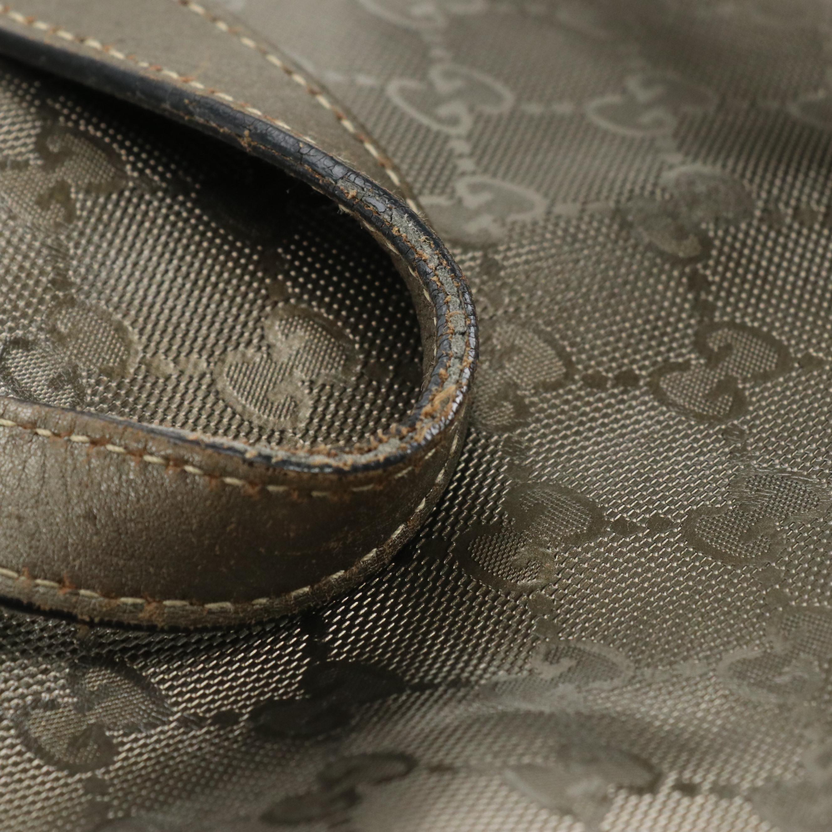 Gucci Large Joy Tote in Imprimé GG Canvas and Leather