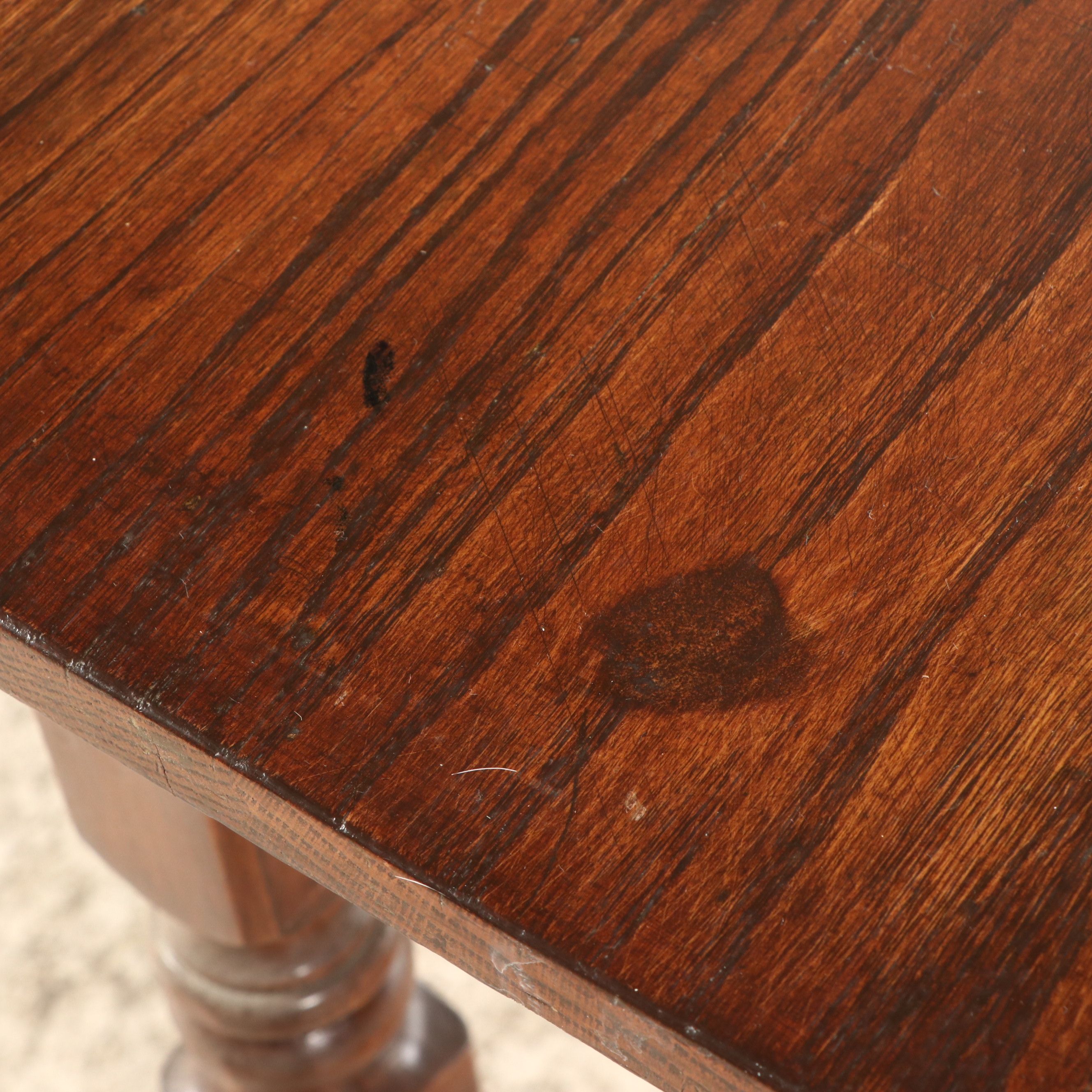 American Sheraton Style Walnut Drop Leaf Table