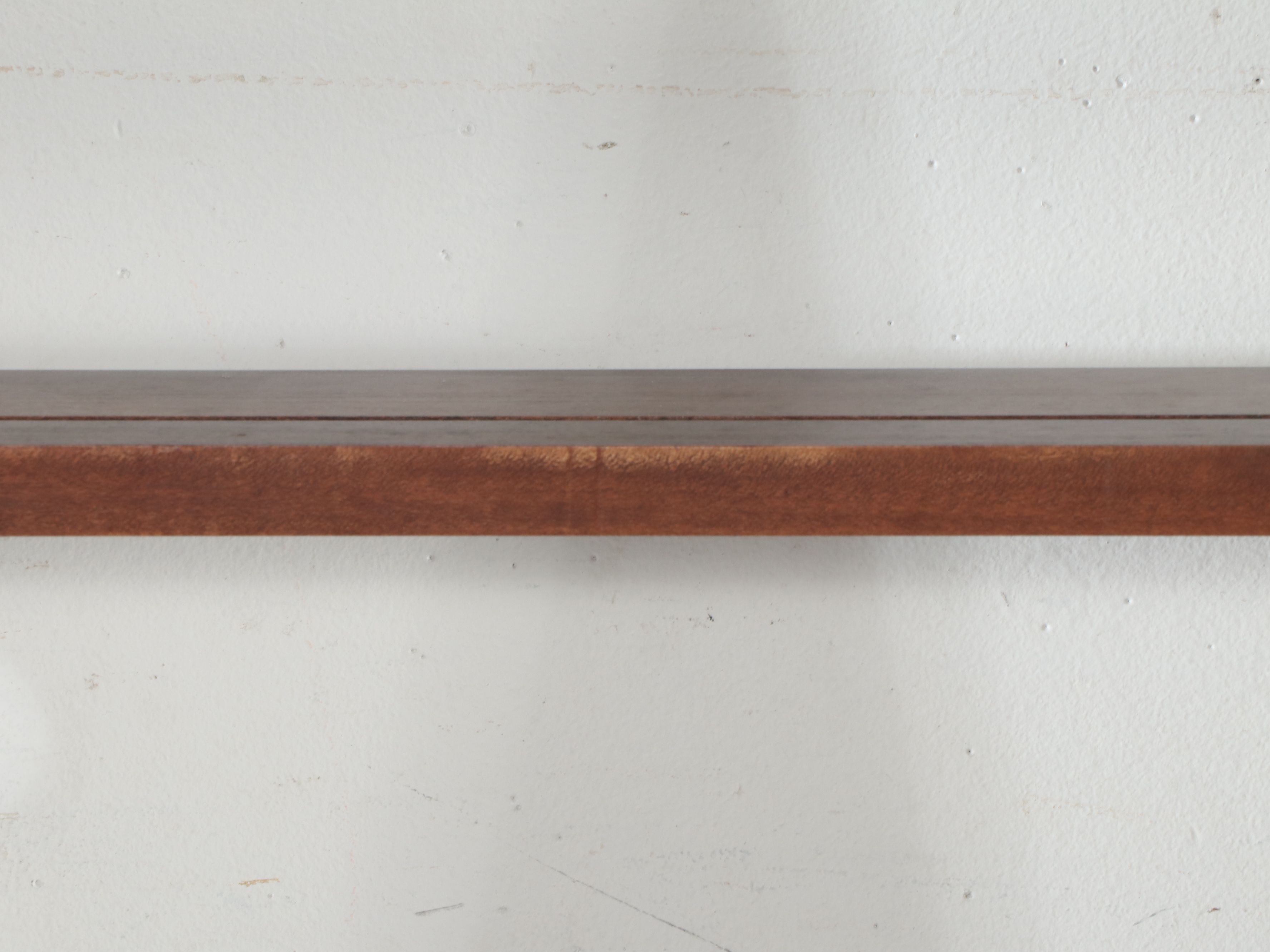Colonial Style Walnut Wall Hanging Shelf, Mid to Late 20th Century