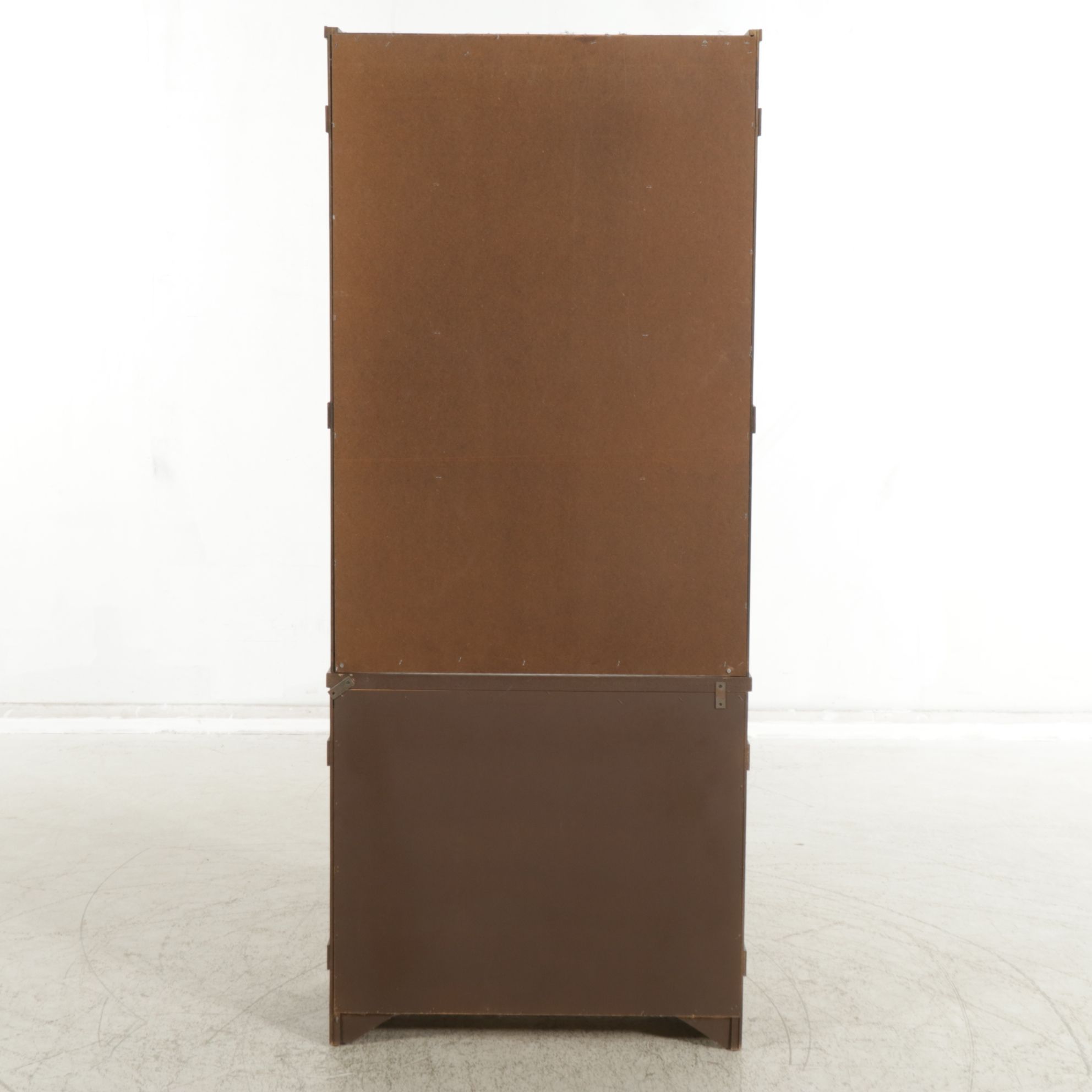 Glick's Furniture Oak Commode and Bookcase Hutch, Late 20th Century