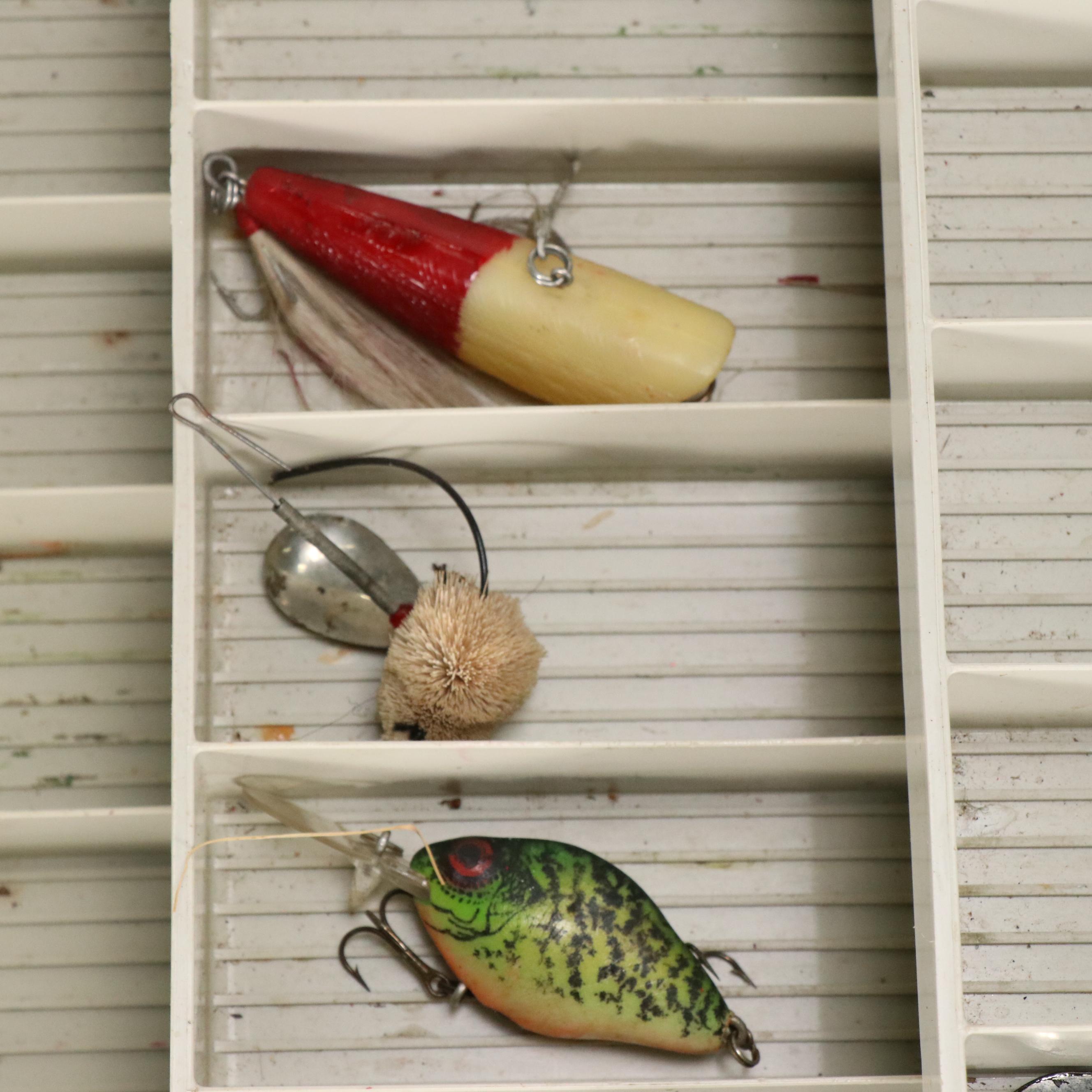 Bass and Plano Fishing Tackle Boxes with Lures and More Accessories