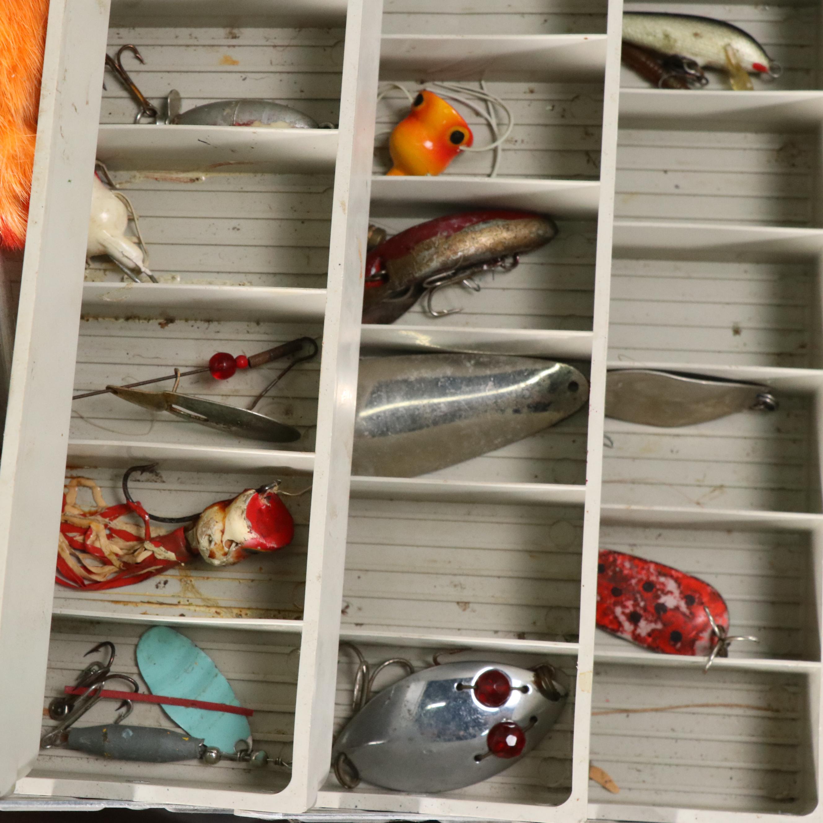 Bass and Plano Fishing Tackle Boxes with Lures and More Accessories