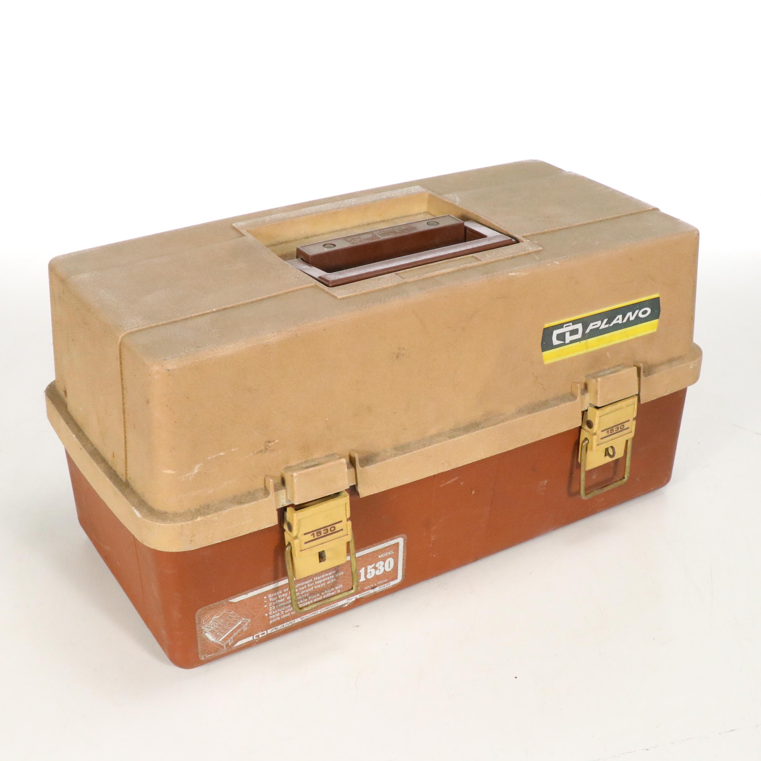 Bass and Plano Fishing Tackle Boxes with Lures and More Accessories