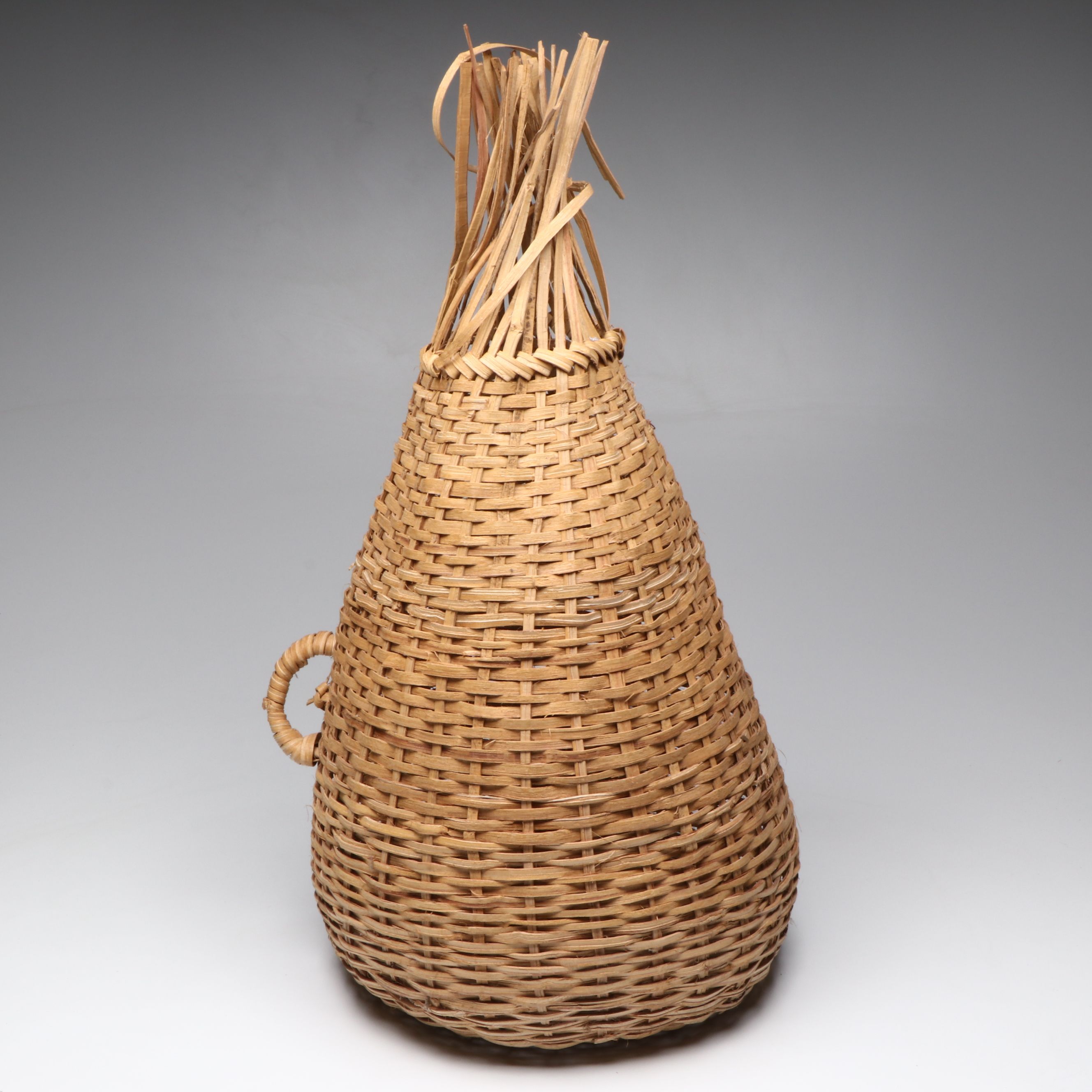 Panamanian Woven Plant Fiber Shrimp Trap