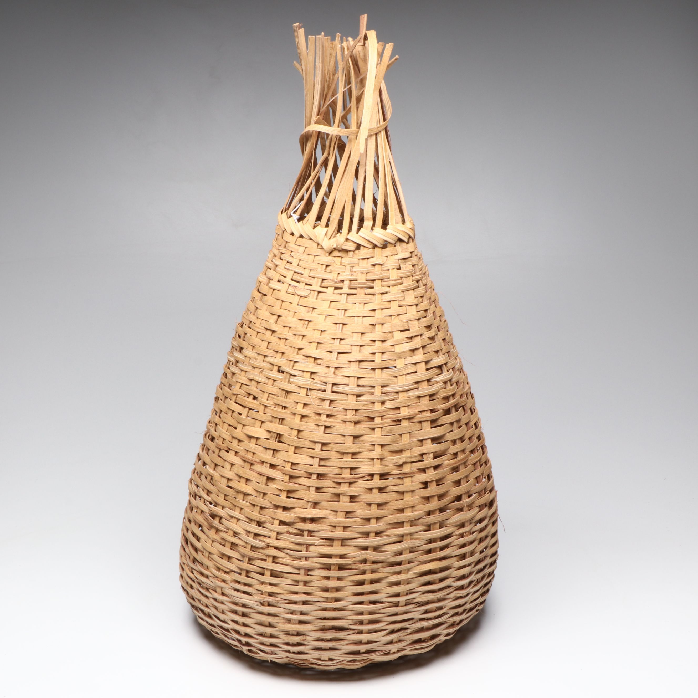 Panamanian Woven Plant Fiber Shrimp Trap