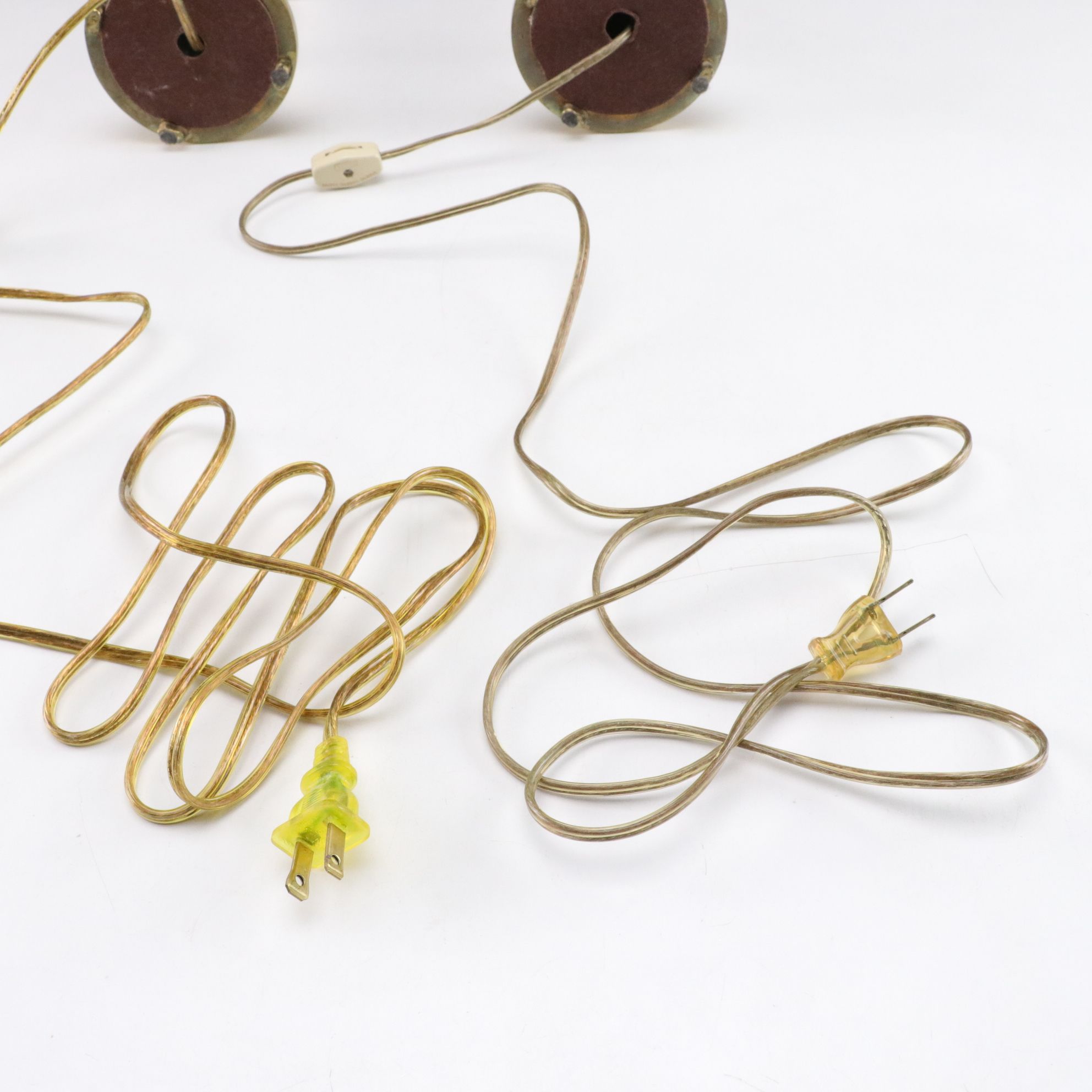 Brass Candlestick Lamps, Mid to Late 20th Century