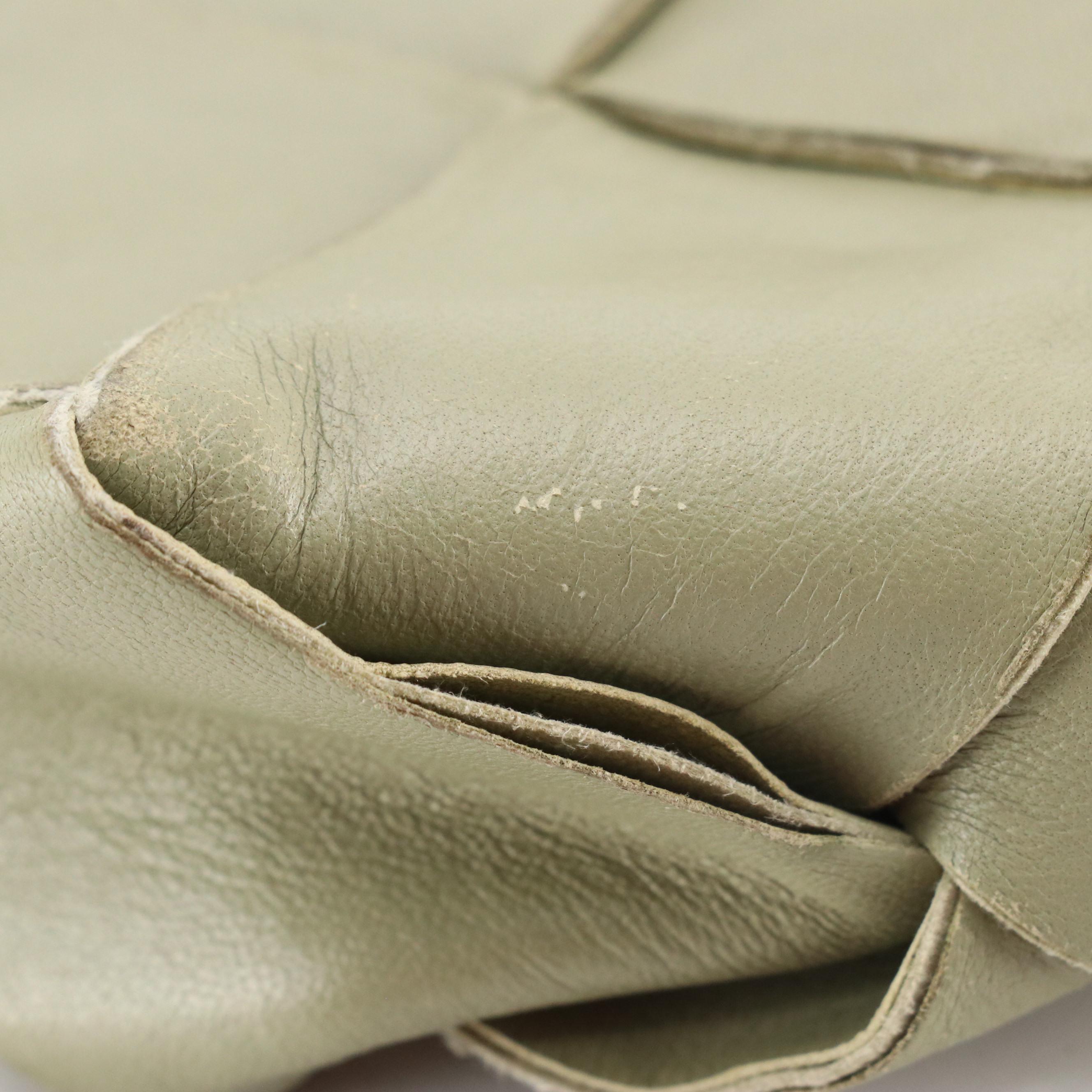 Bottega Veneta Mini Cassette Box Bag in Sage Green Maxi Intrecciato Leather