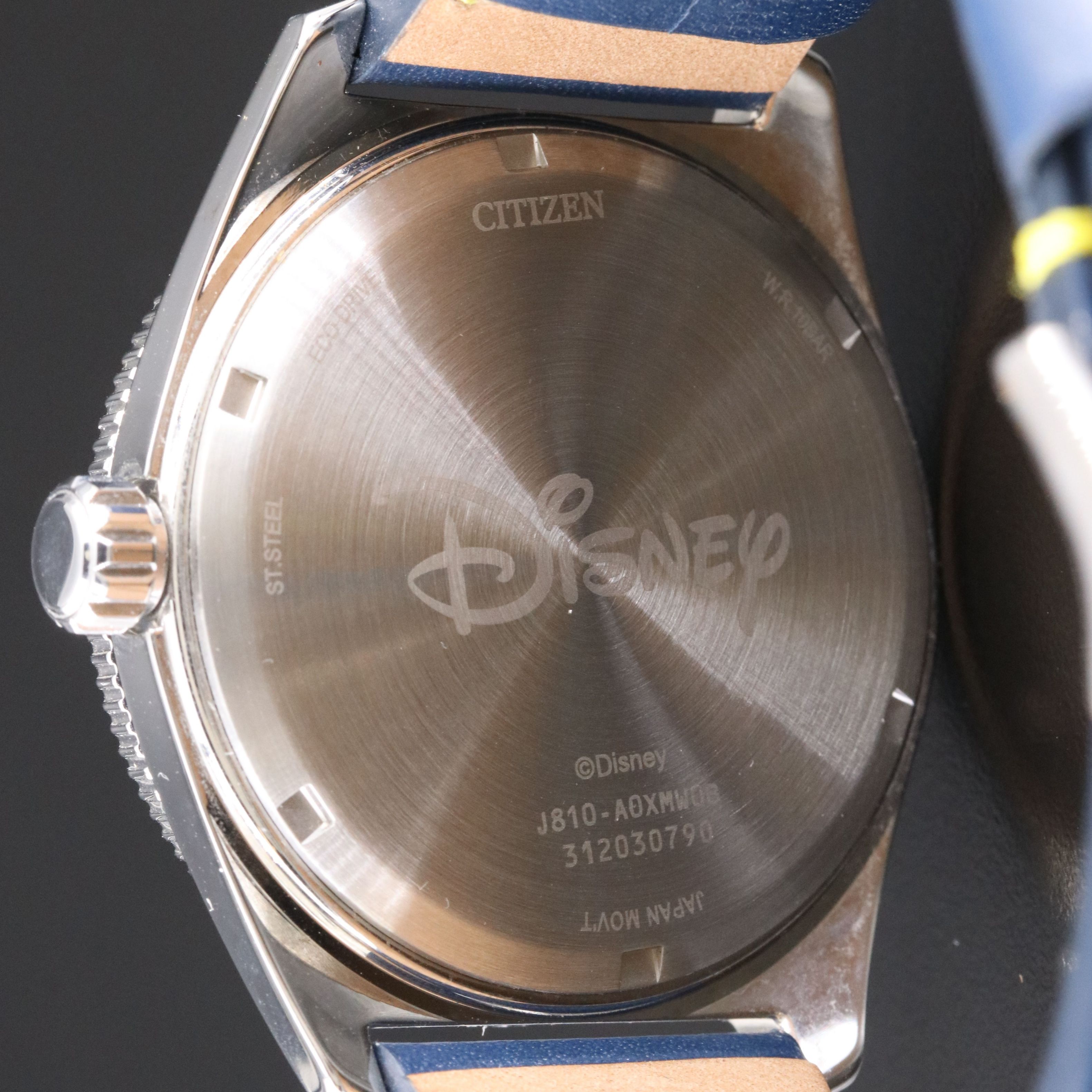 Citizen Eco-Drive Disney Donald Duck Stainless Steel Blue Dial Watch AW1790