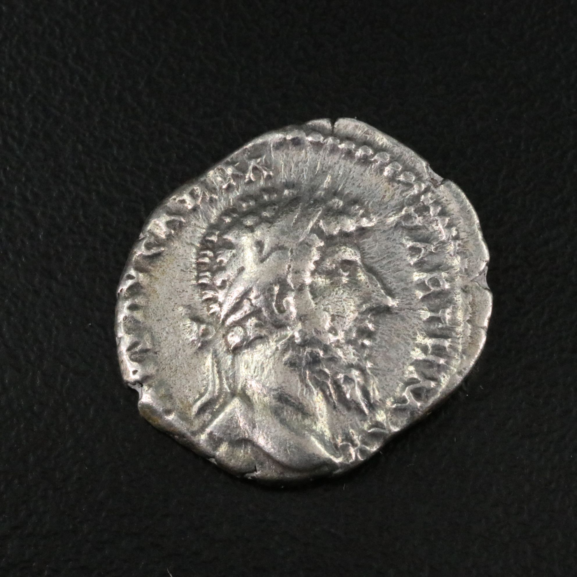 Ancient Roman Imperial AR Denarius Coin of Lucius Verus, ca. 167 A.D.