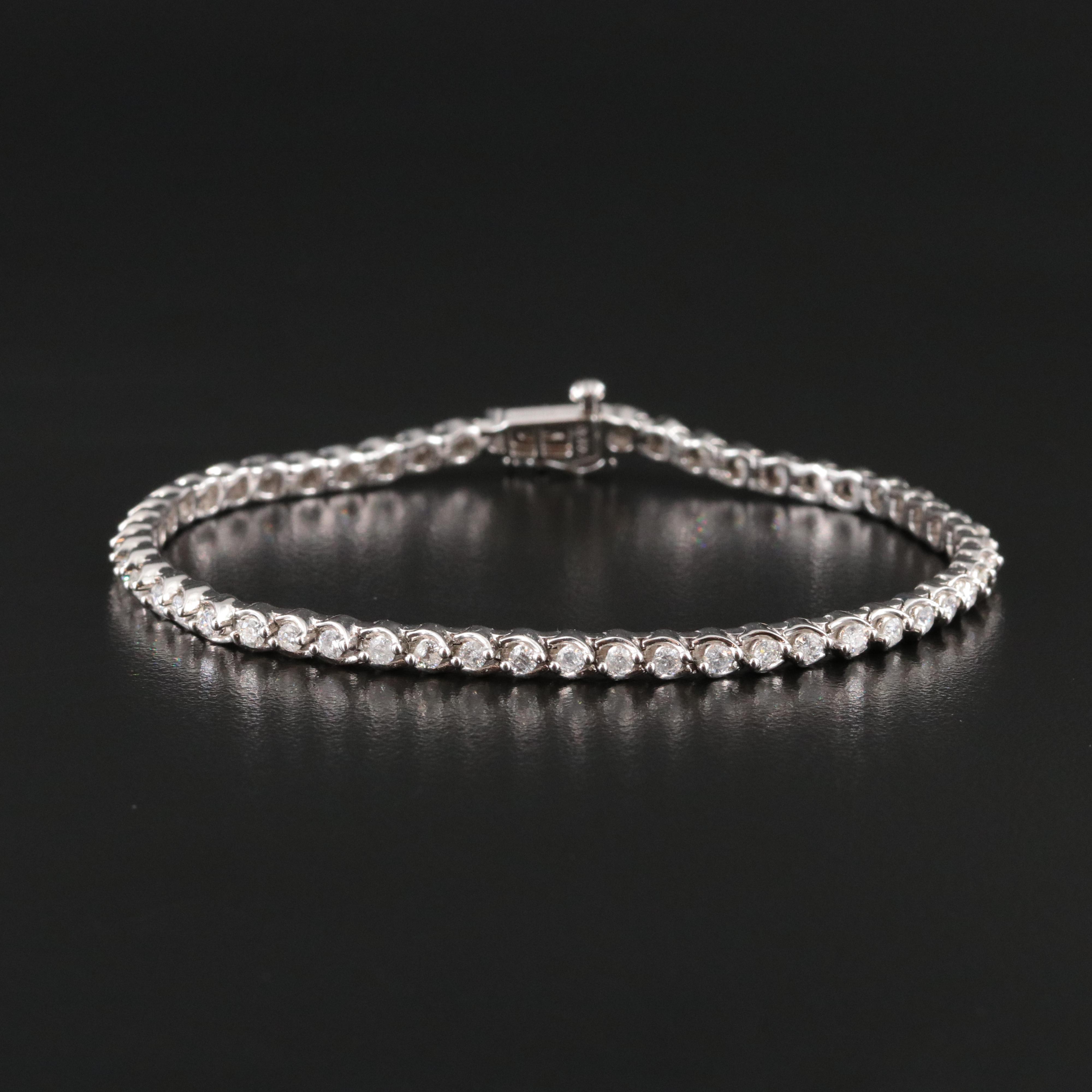 14K 2.03 CTW Diamond Line Bracelet