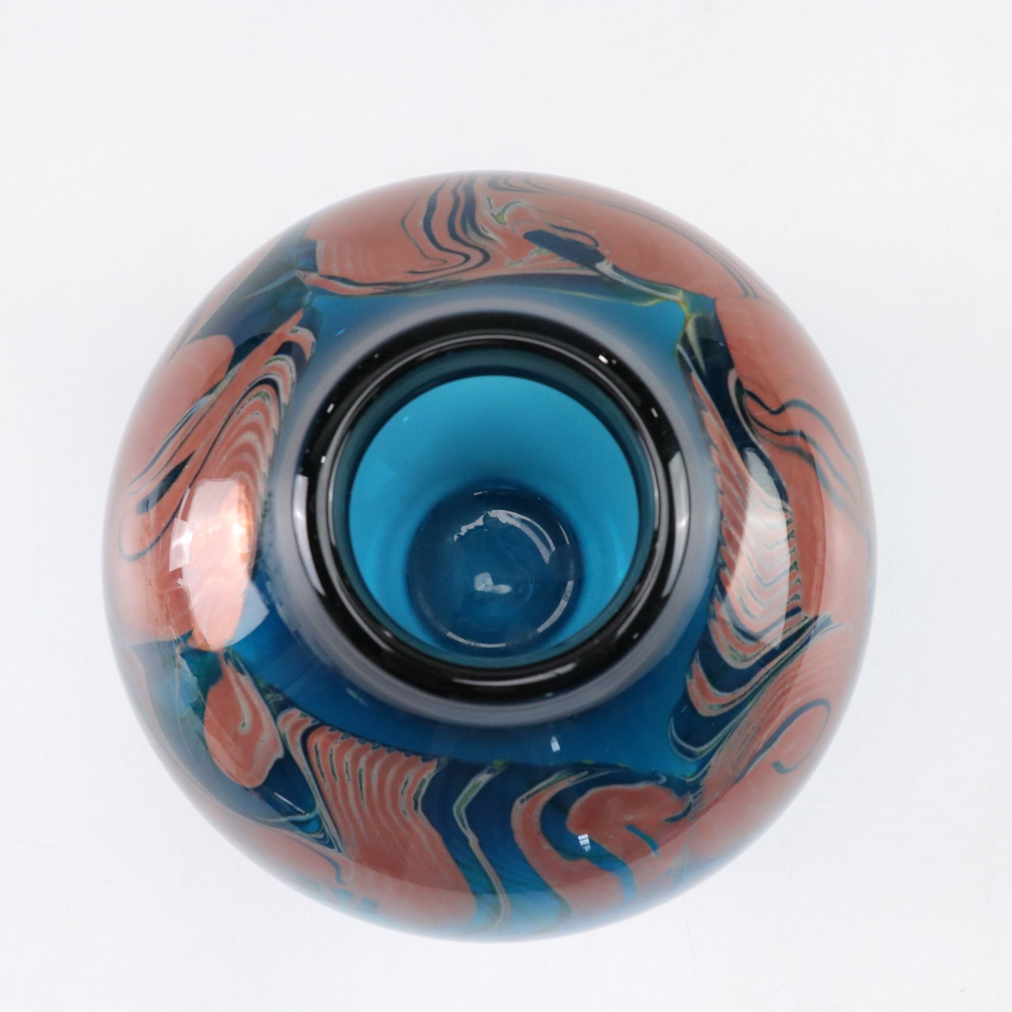 Brent Kee Young Signed Studio Art Glass Vase, 1999