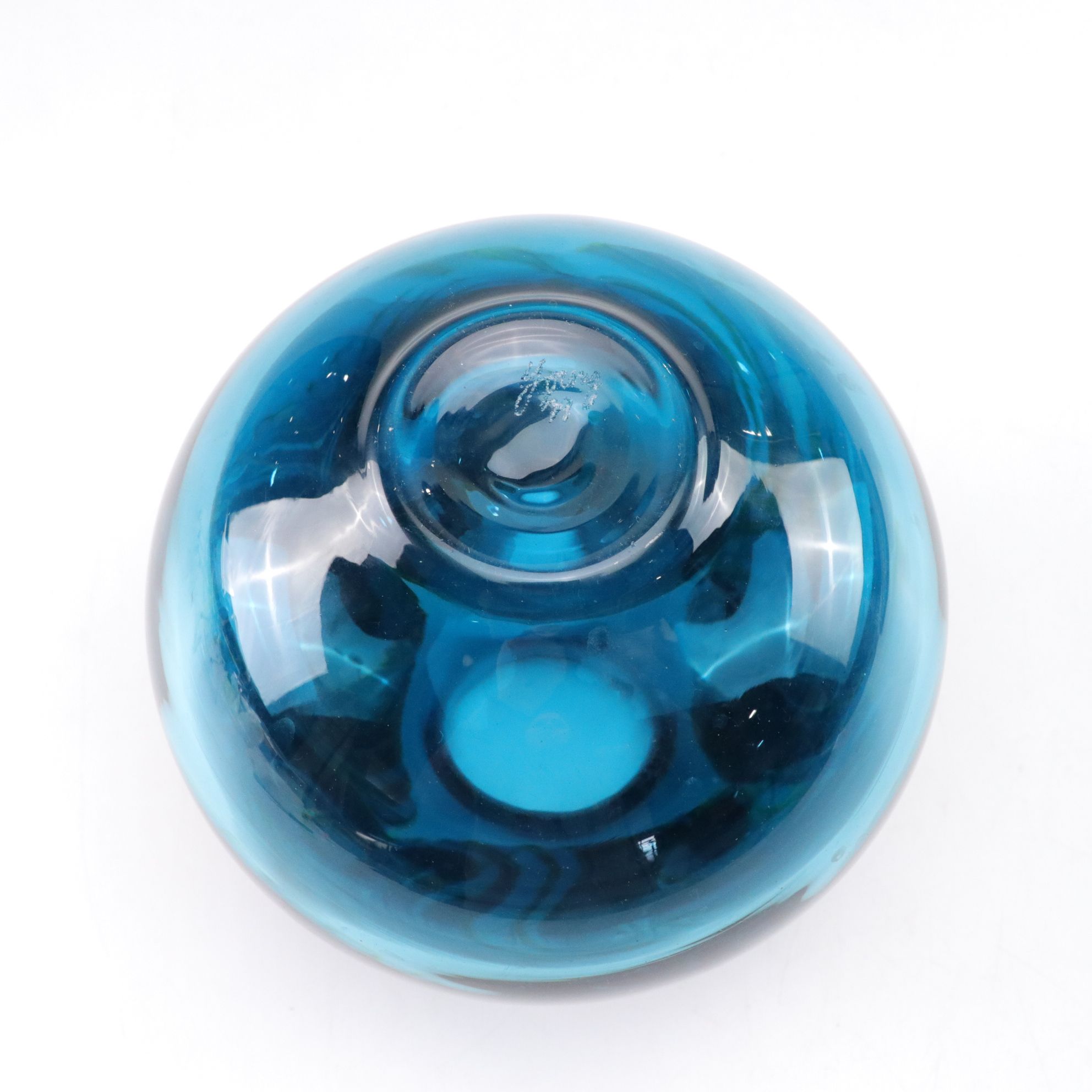 Brent Kee Young Signed Studio Art Glass Vase, 1999