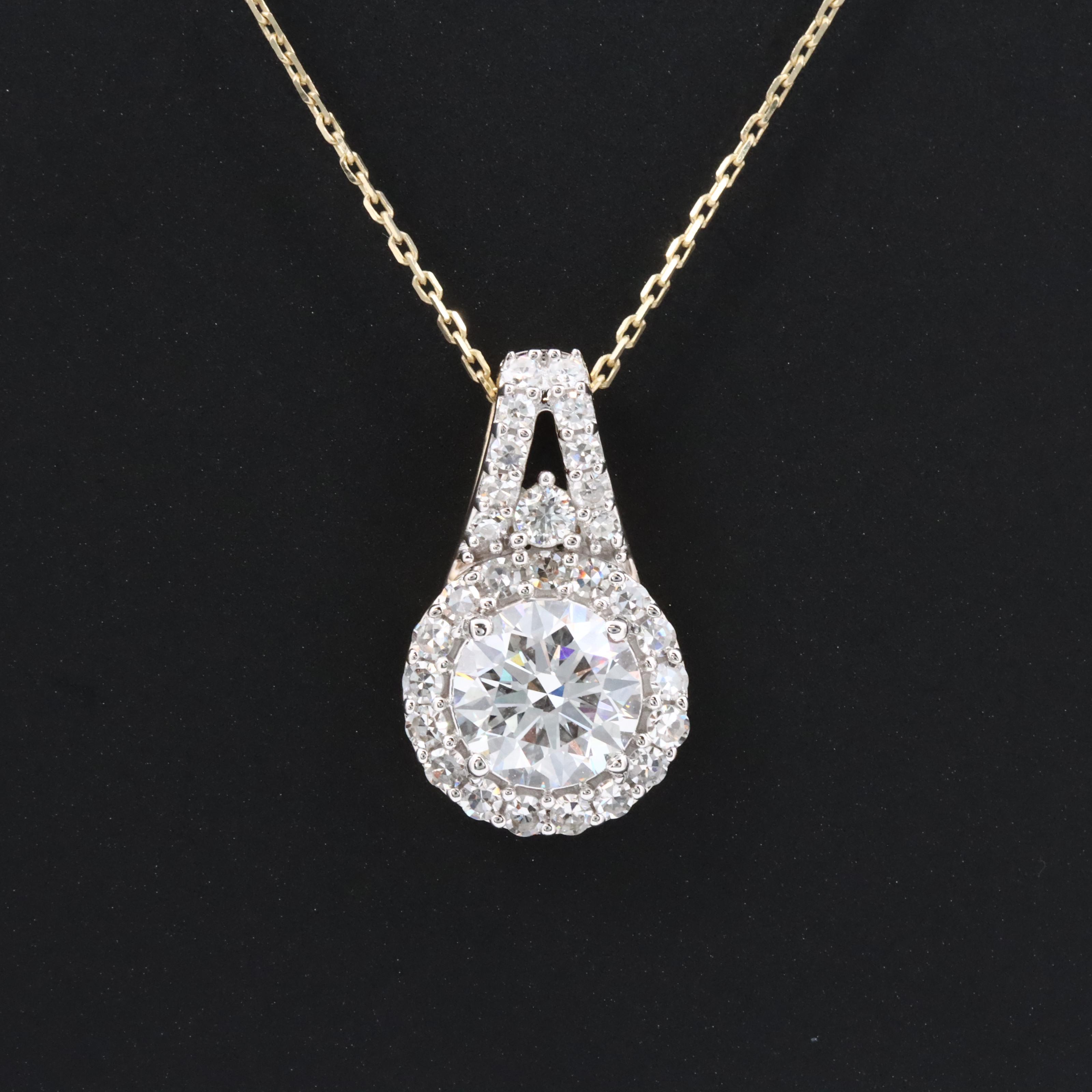 14K 1.96 CTW Lab Grown Diamond Necklace