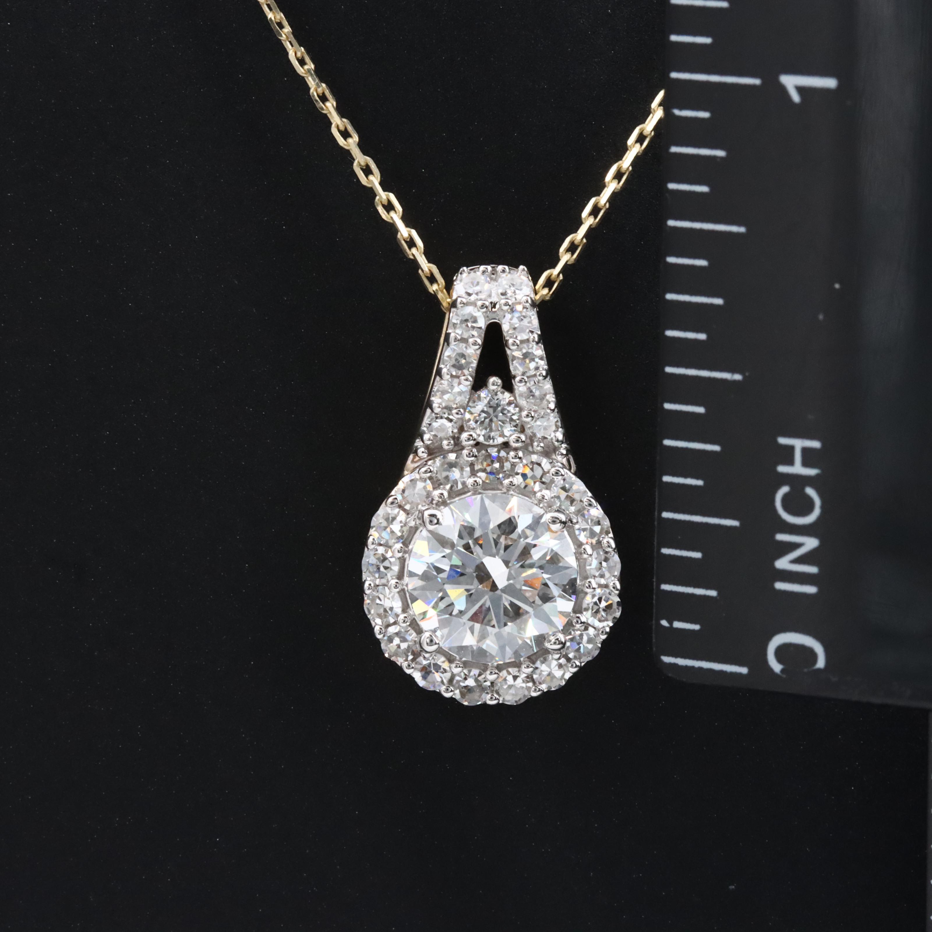 14K 1.96 CTW Lab Grown Diamond Necklace