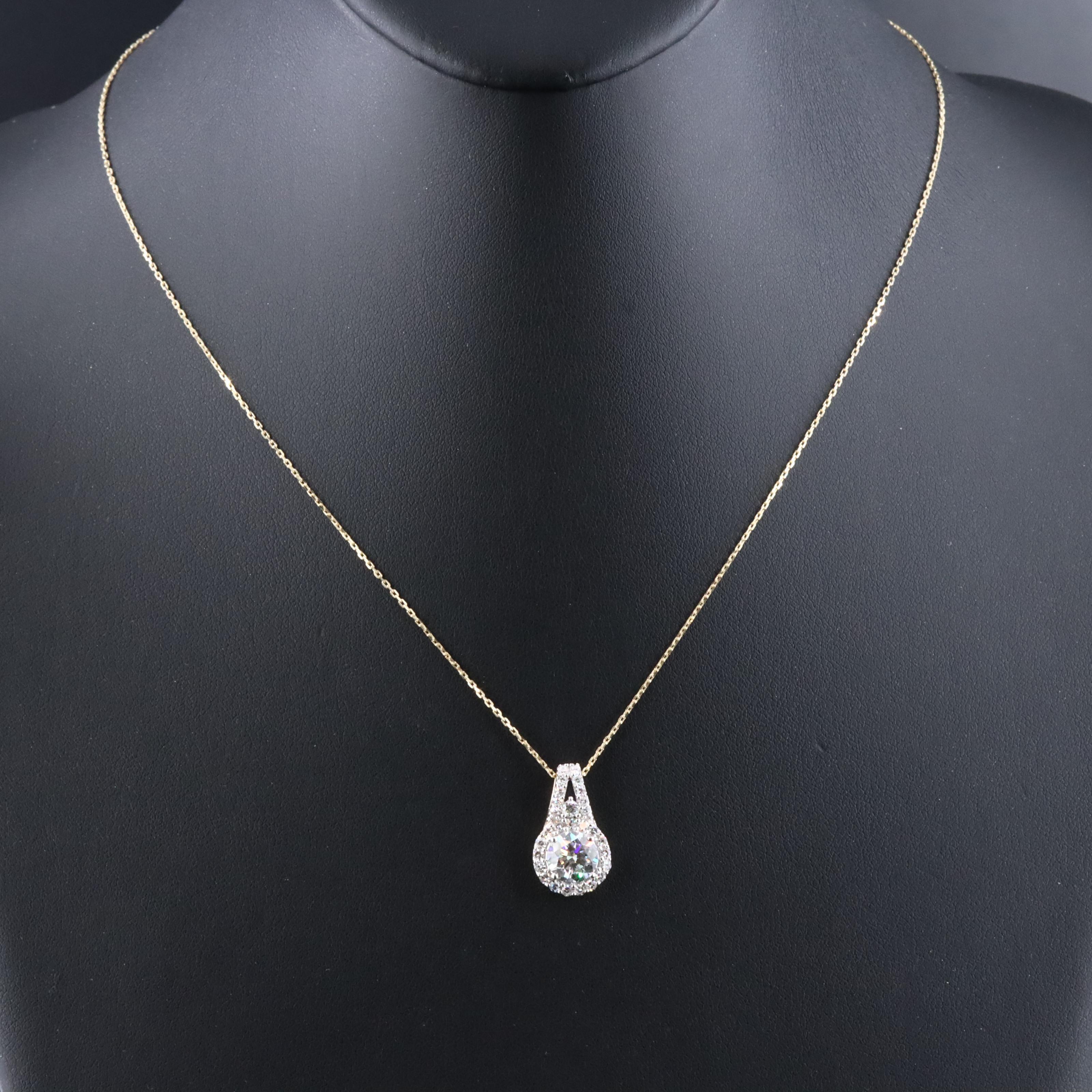 14K 1.96 CTW Lab Grown Diamond Necklace