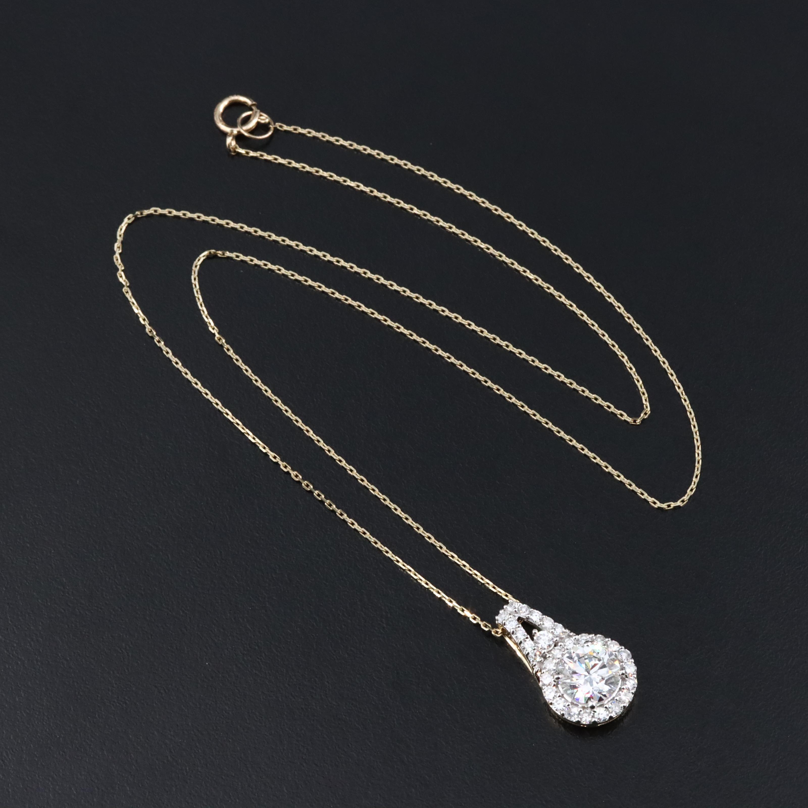 14K 1.96 CTW Lab Grown Diamond Necklace