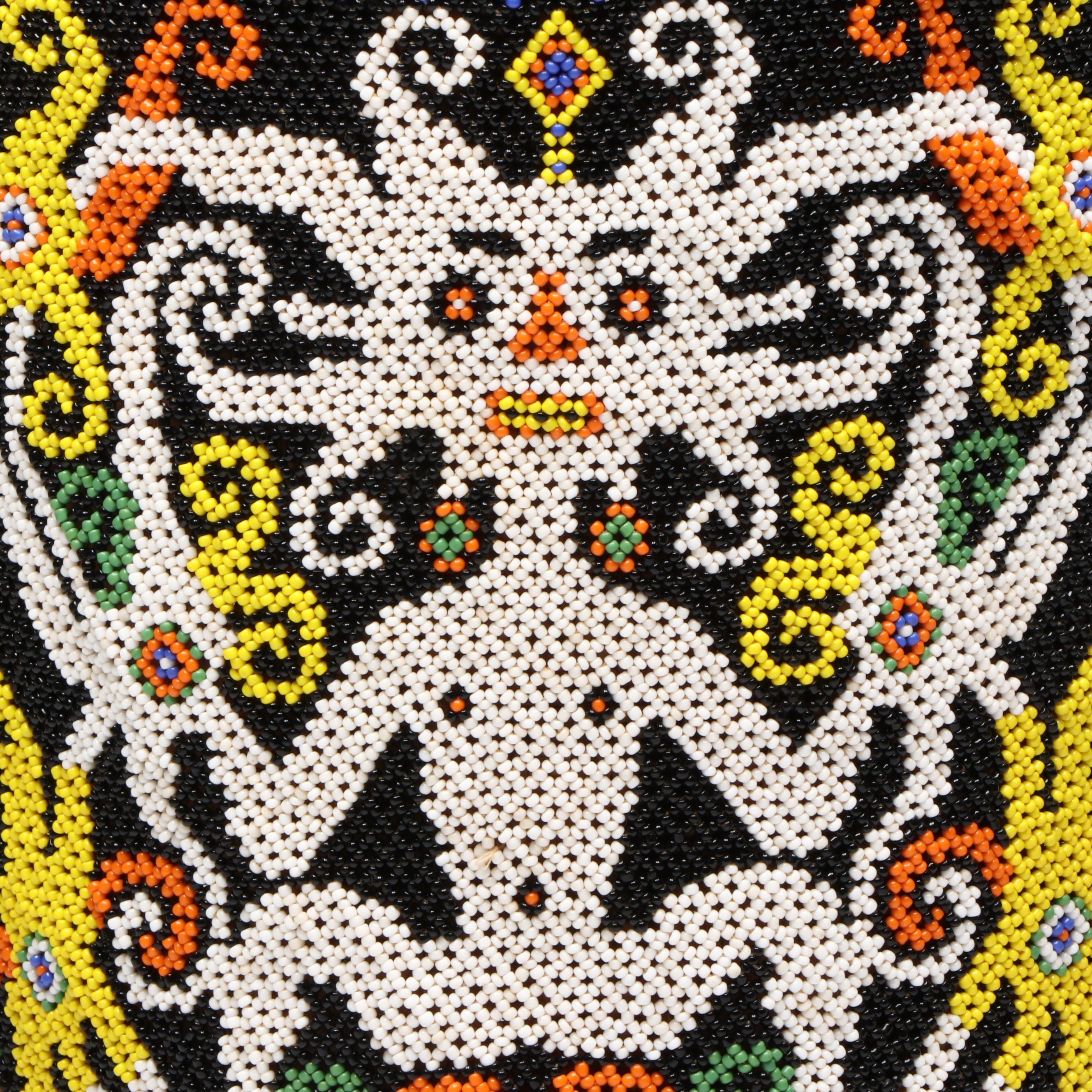 Borneo Island Kayan Peoples Polychrome Beaded Baby Carrier