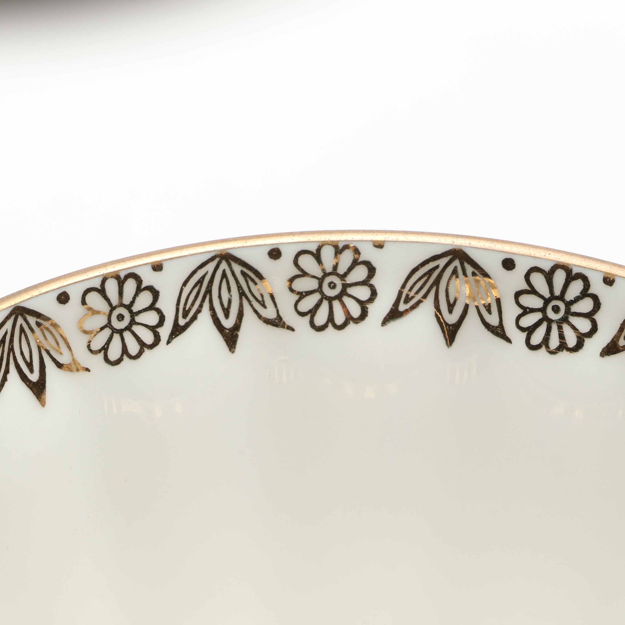 Lomonosov "Cobalt Net" Gold Gilt Porcelain Teaware