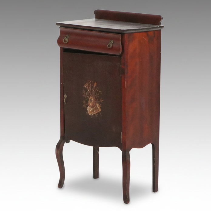 Late Victorian Mahogany Sheet Music Cabinet, Late 19th/Early 20th Century