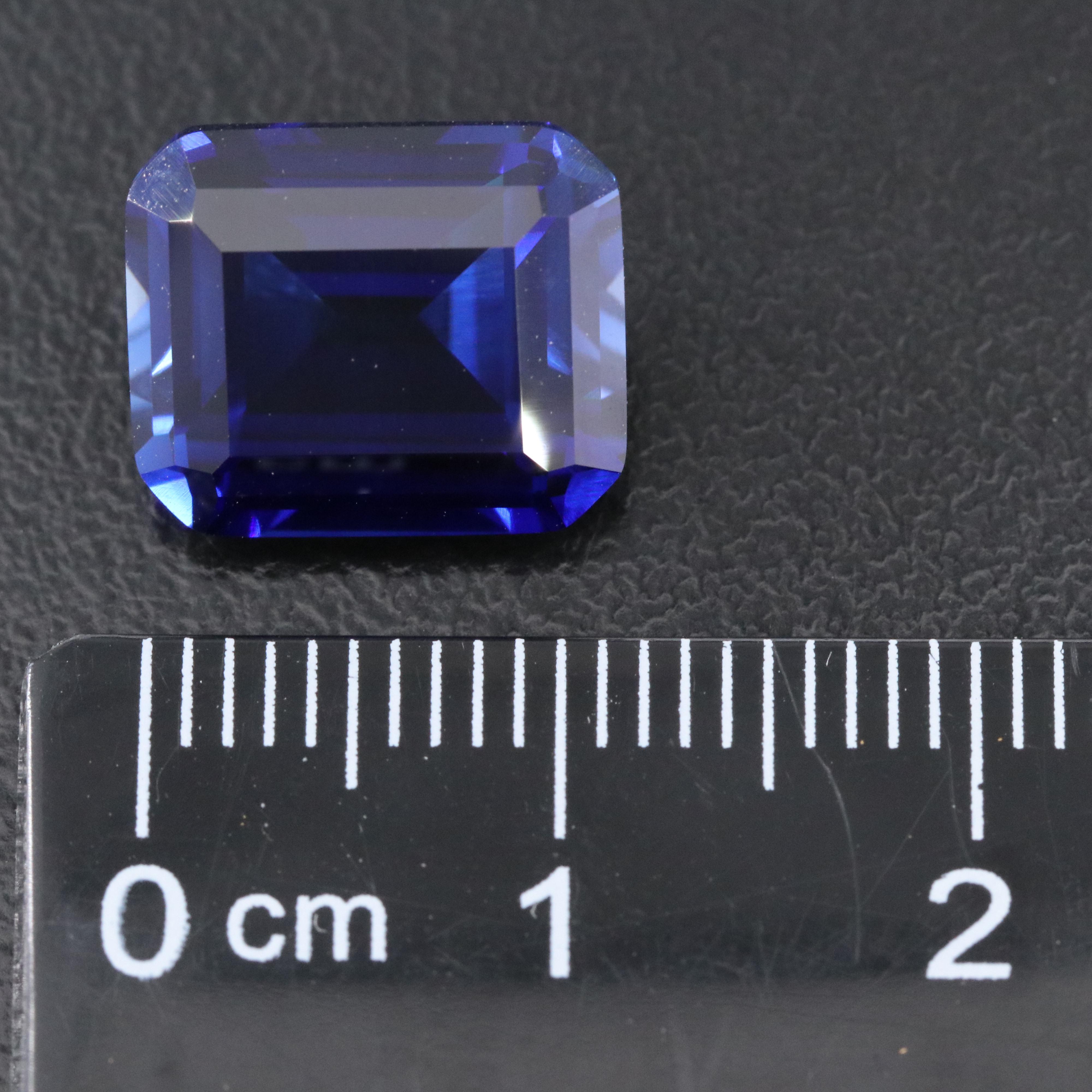 Loose 7.98 CT Lab Grown Sapphire
