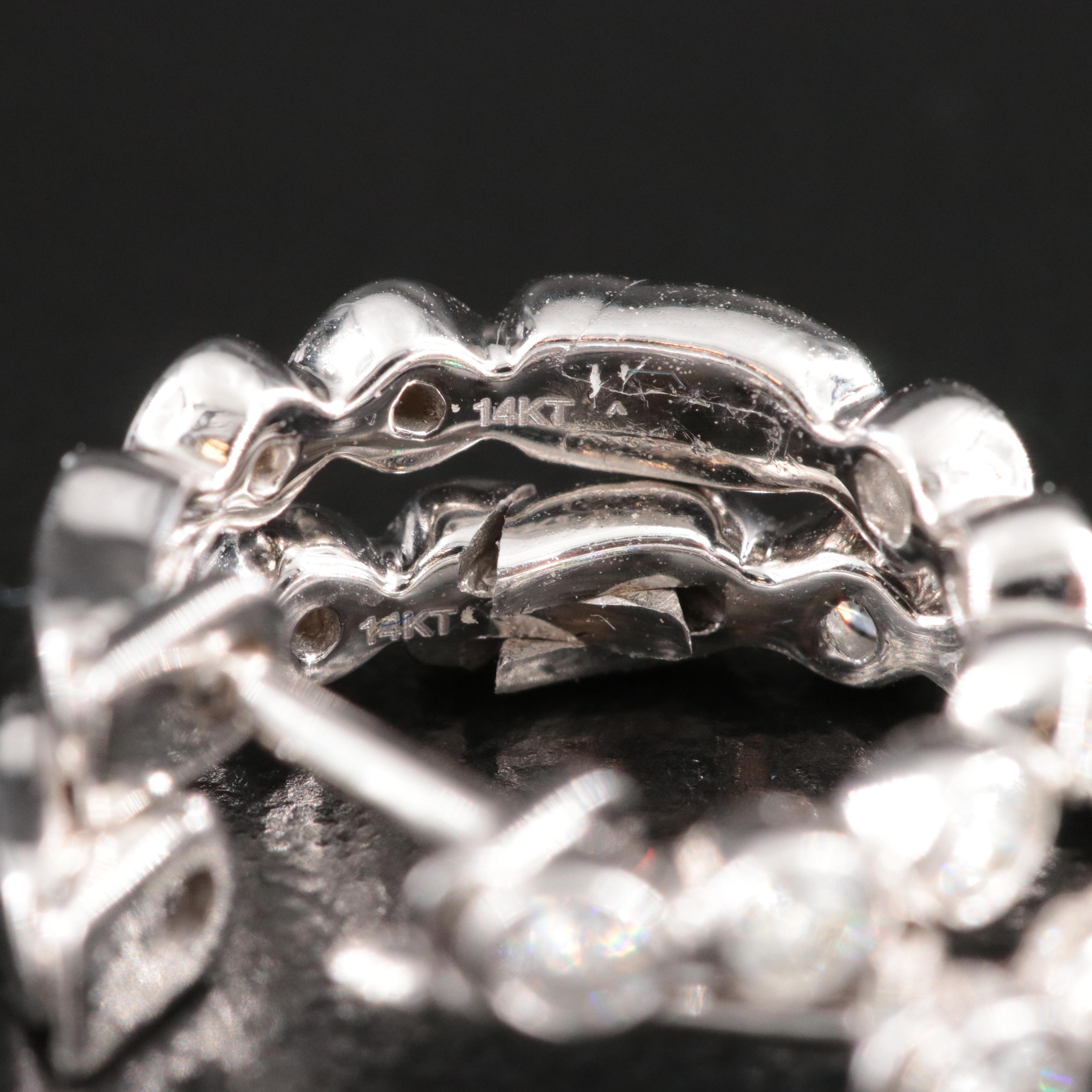 14K 0.36 CTW Diamond Huggie Hoop Earrings