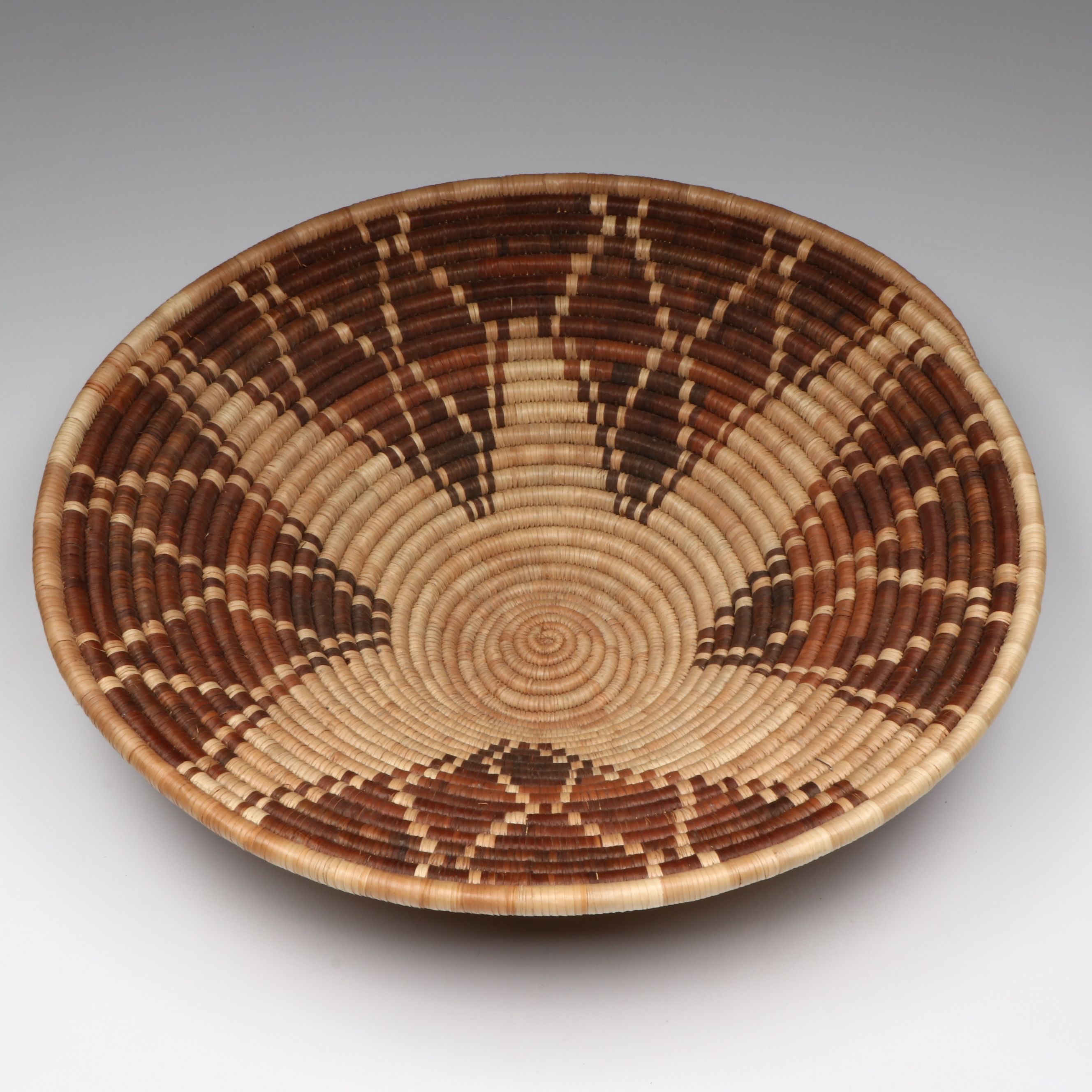 Botswanan "Flight of the Swallow" and Other Mokolane Palm Winnowing Baskets