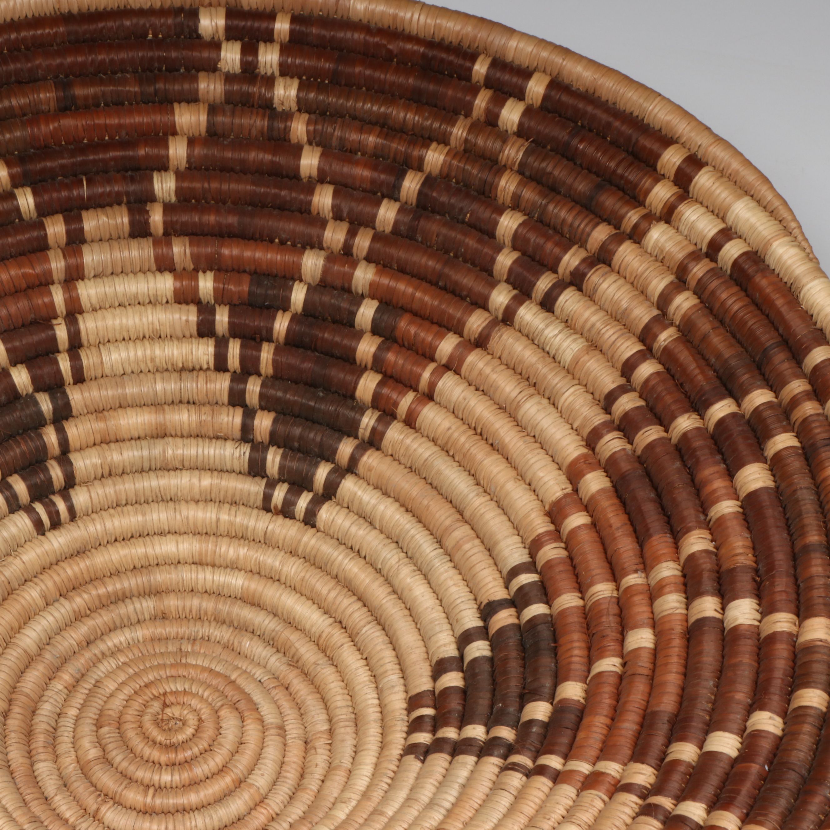 Botswanan "Flight of the Swallow" and Other Mokolane Palm Winnowing Baskets