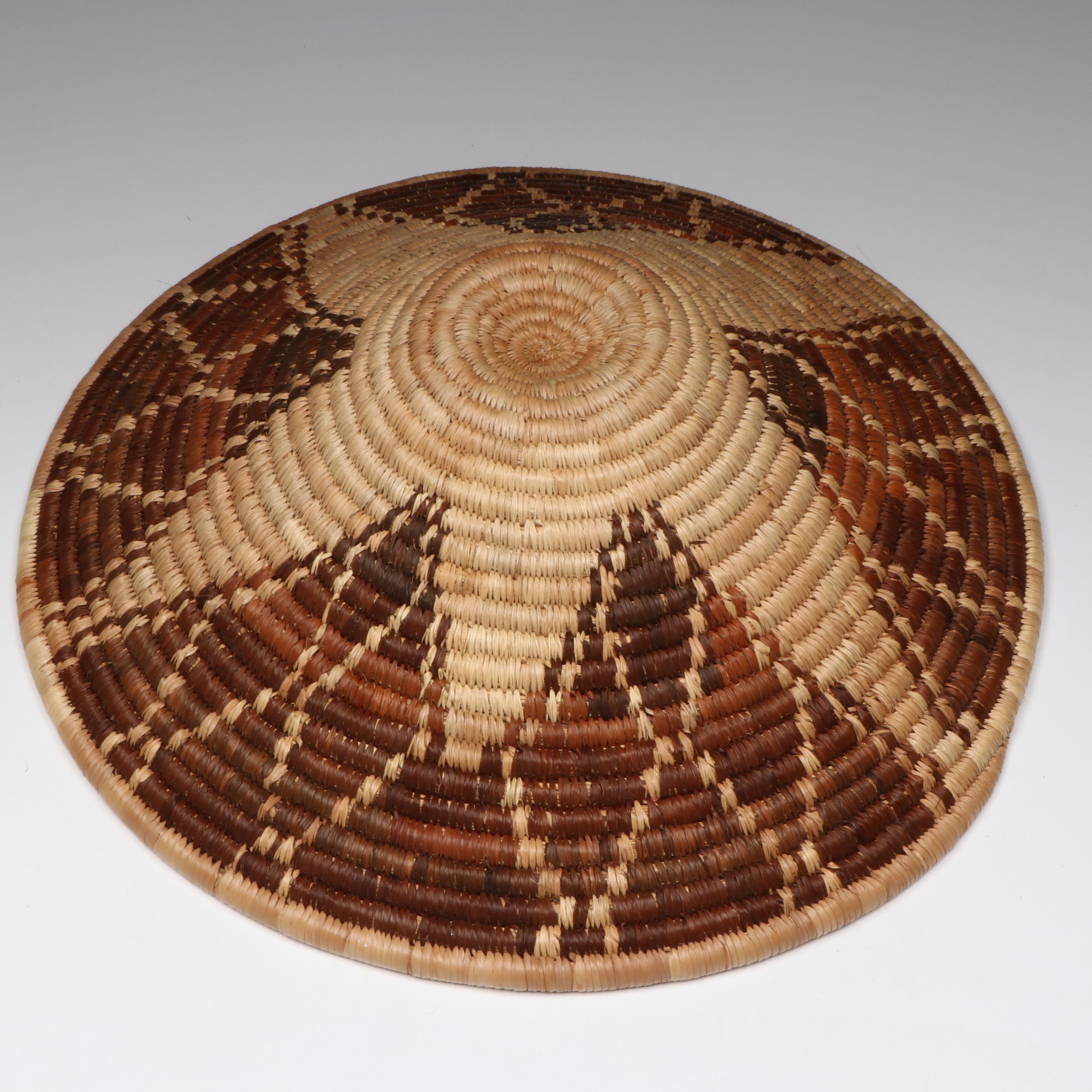 Botswanan "Flight of the Swallow" and Other Mokolane Palm Winnowing Baskets