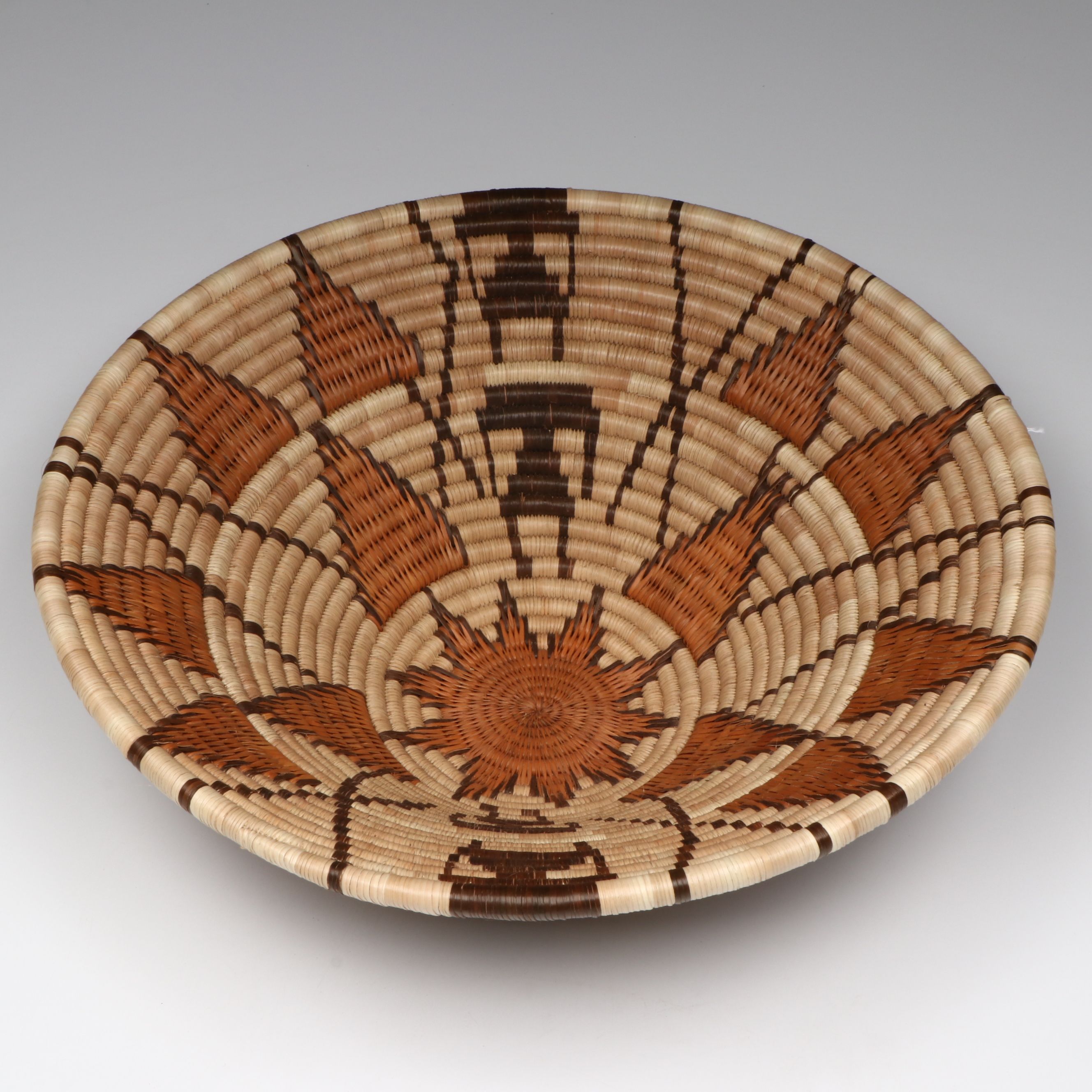 Botswanan "Flight of the Swallow" and Other Mokolane Palm Winnowing Baskets