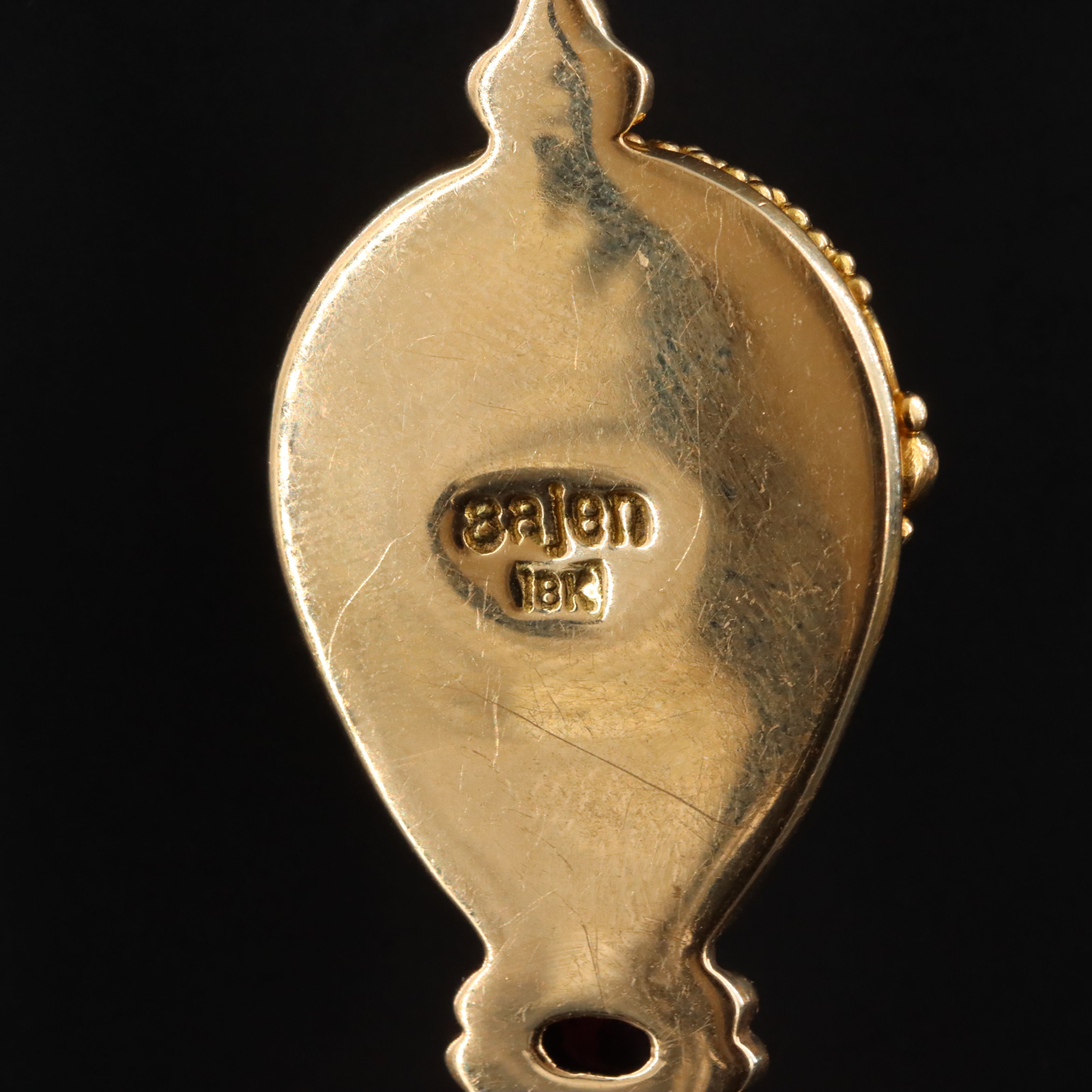 Sajen 18K Mother-of-Pearl, Rhodochrosite and Gemstone Pendant