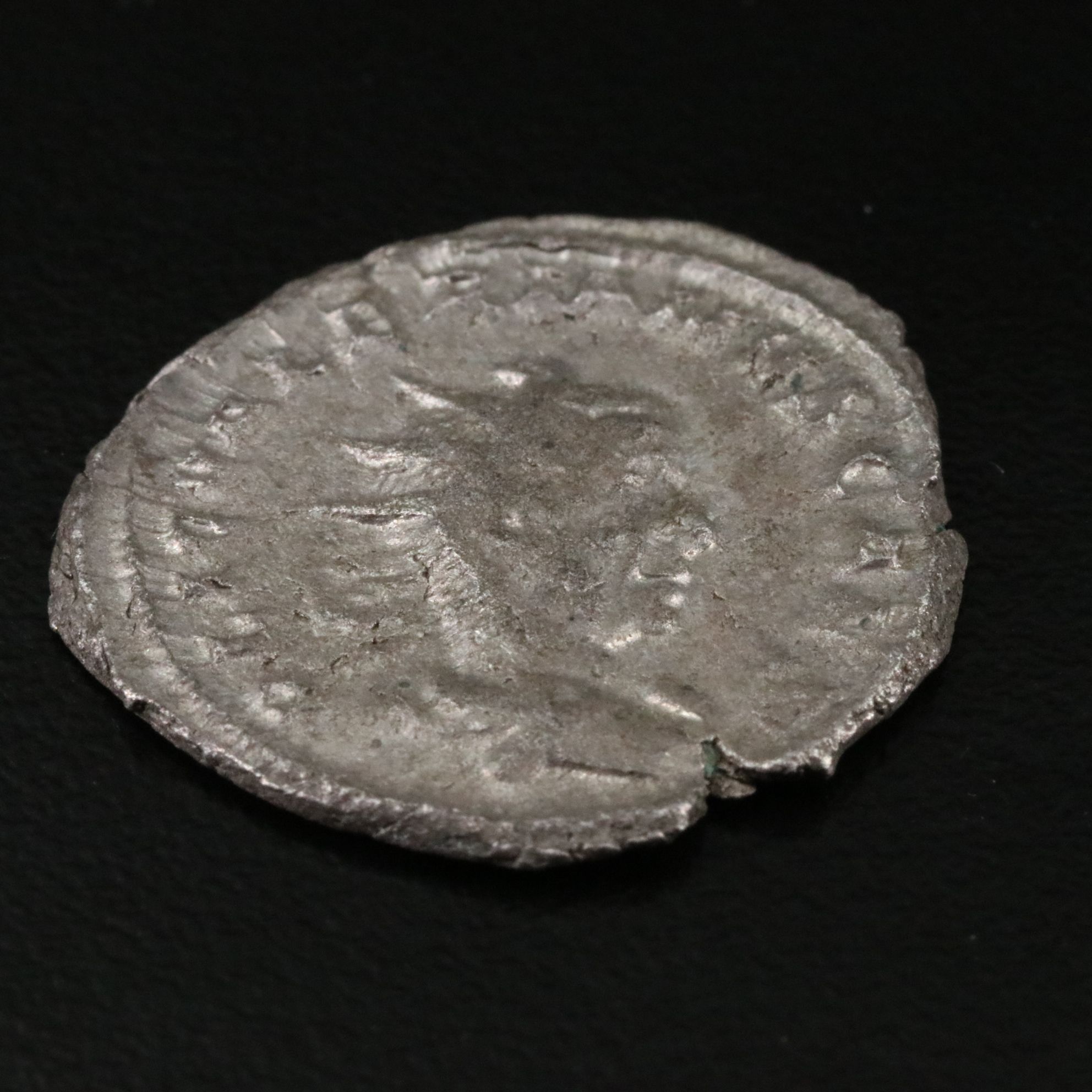 Ancient Roman Imperial AR Antoninianus Coin of Valerian II, ca. 254 A.D.