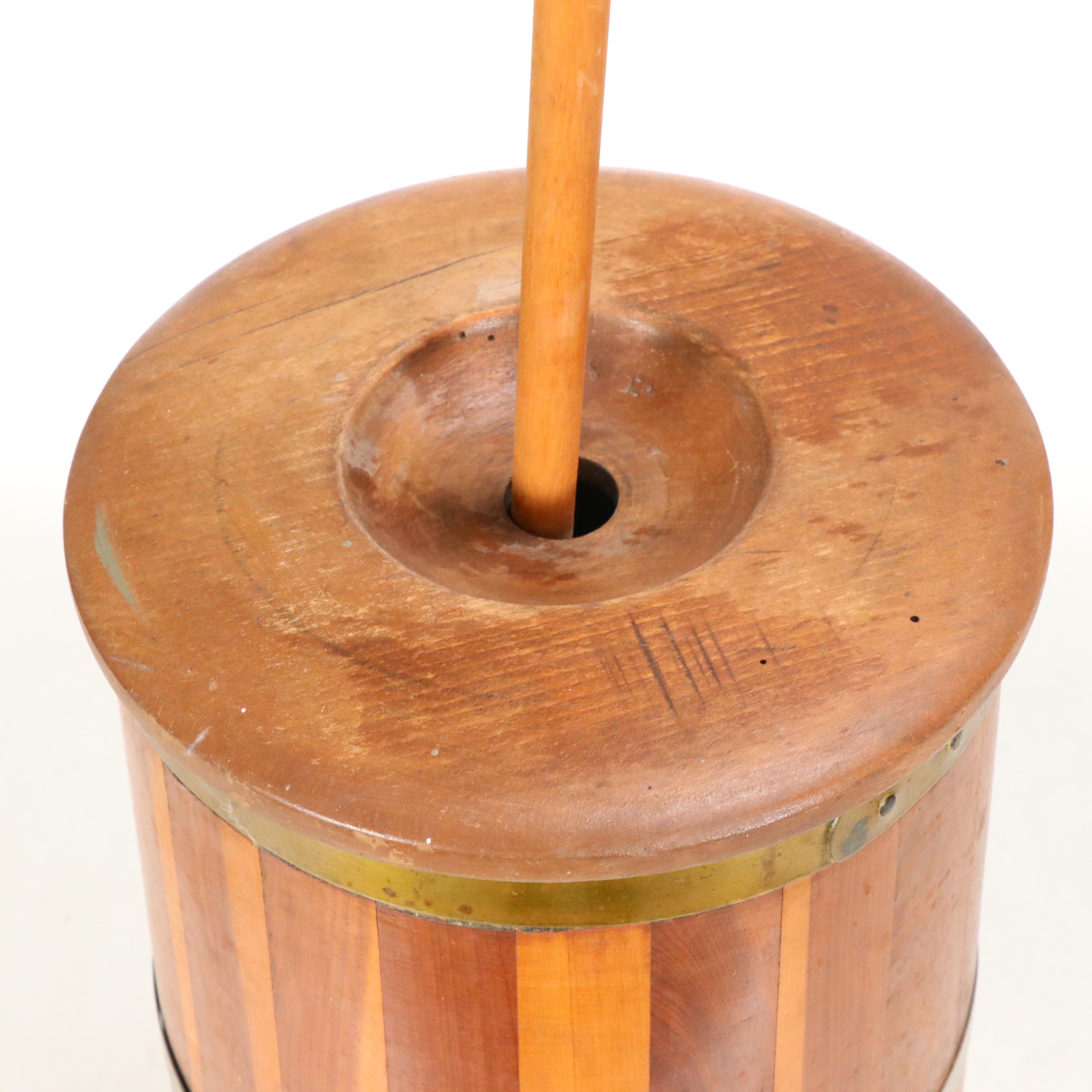 American Primitive Style Butter Churn, Mid to Late 20th Century
