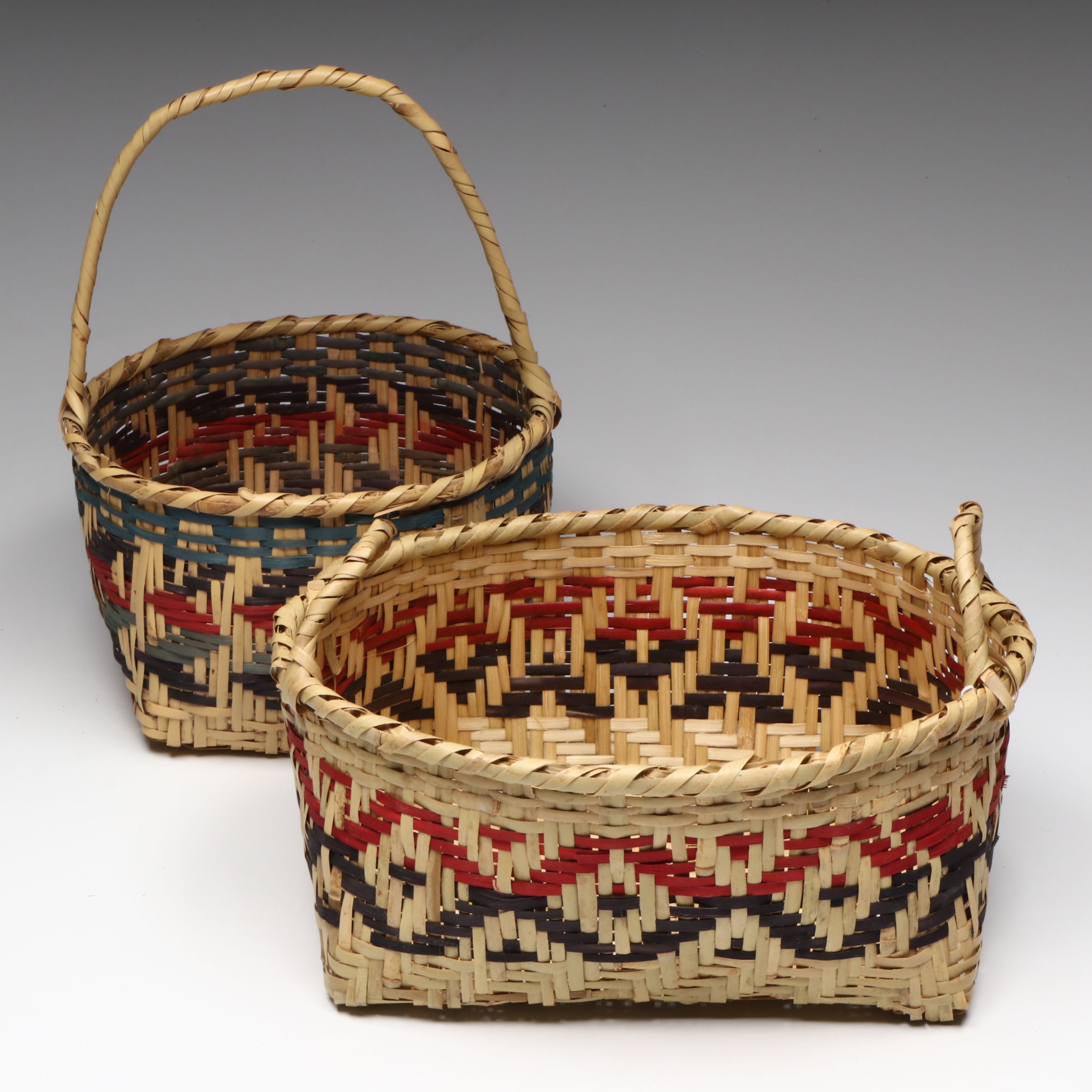 Choctaw Artisan Hand-Woven Swamp and River Cane Baskets
