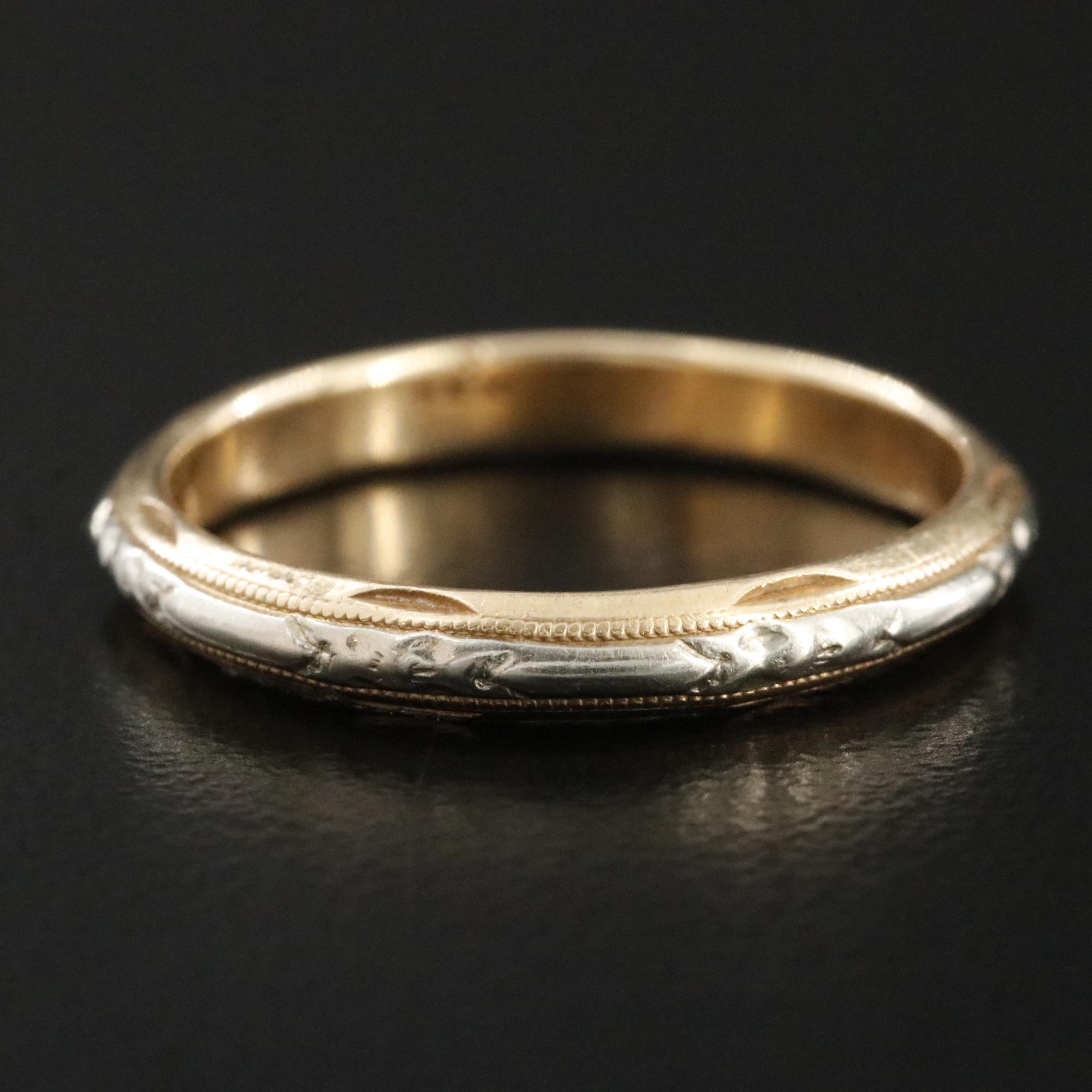 14K Two-Tone Band