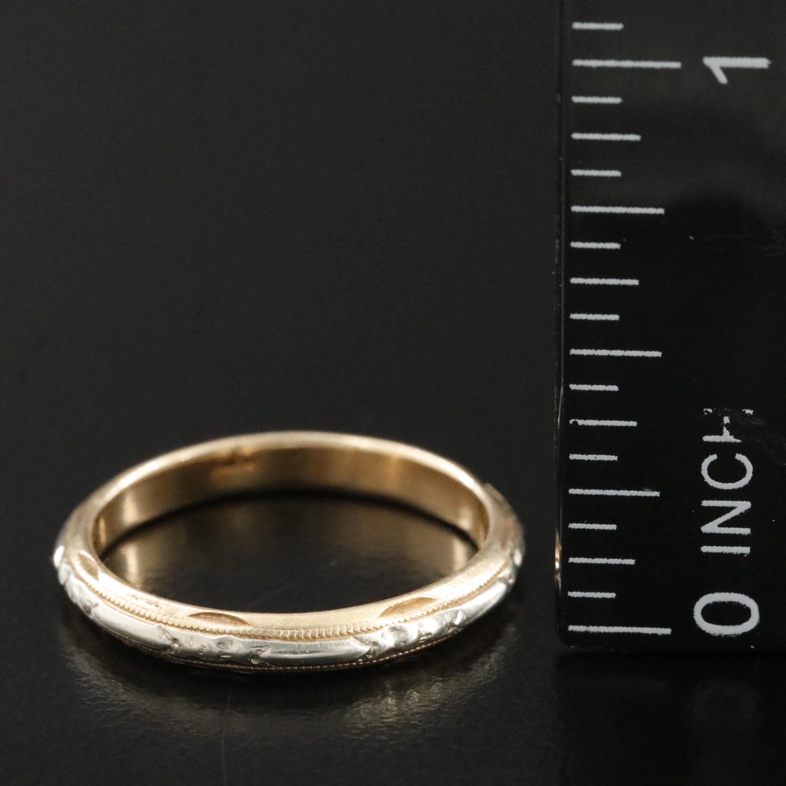 14K Two-Tone Band