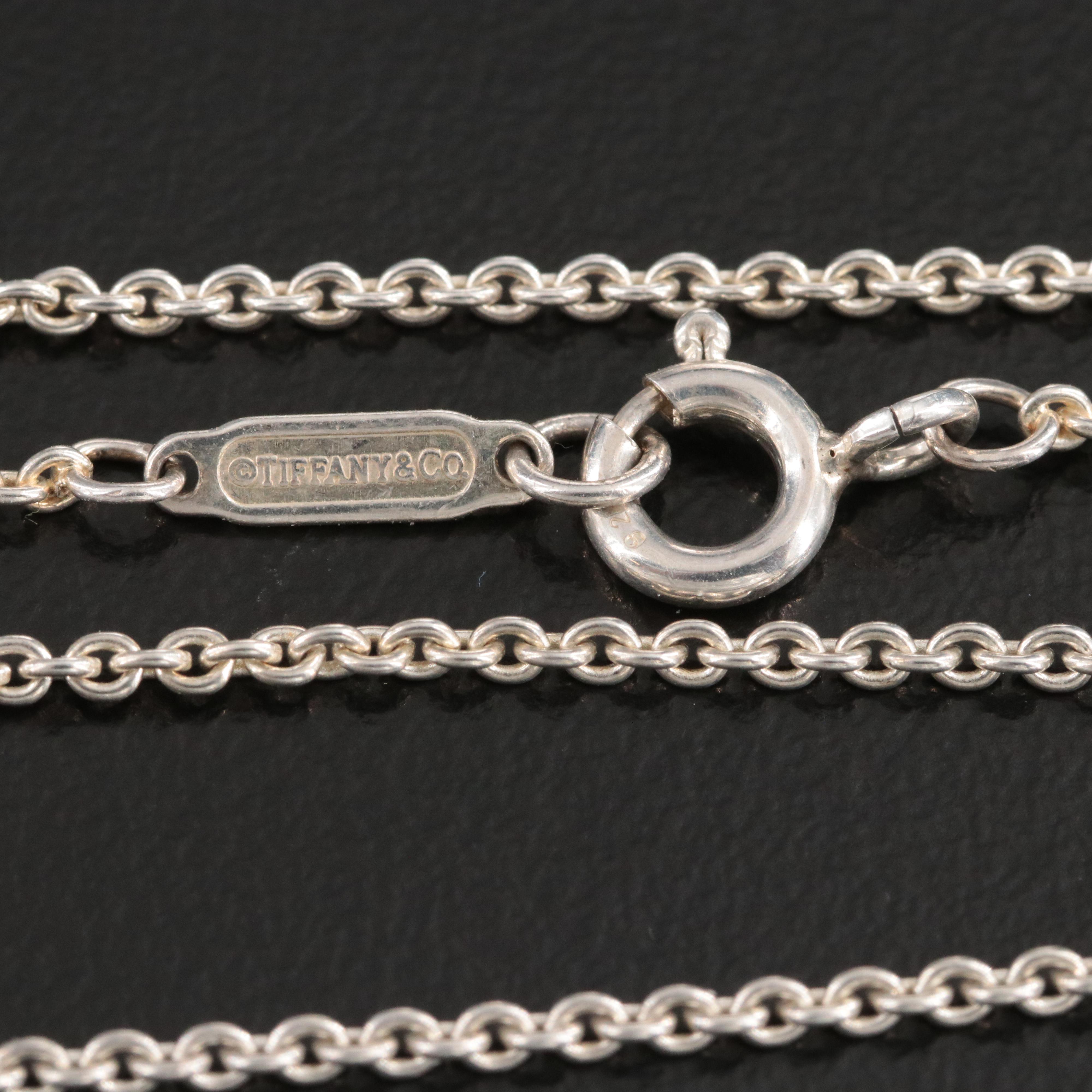 Tiffany & Co. Atlas Sterling Bar Pendant Necklace