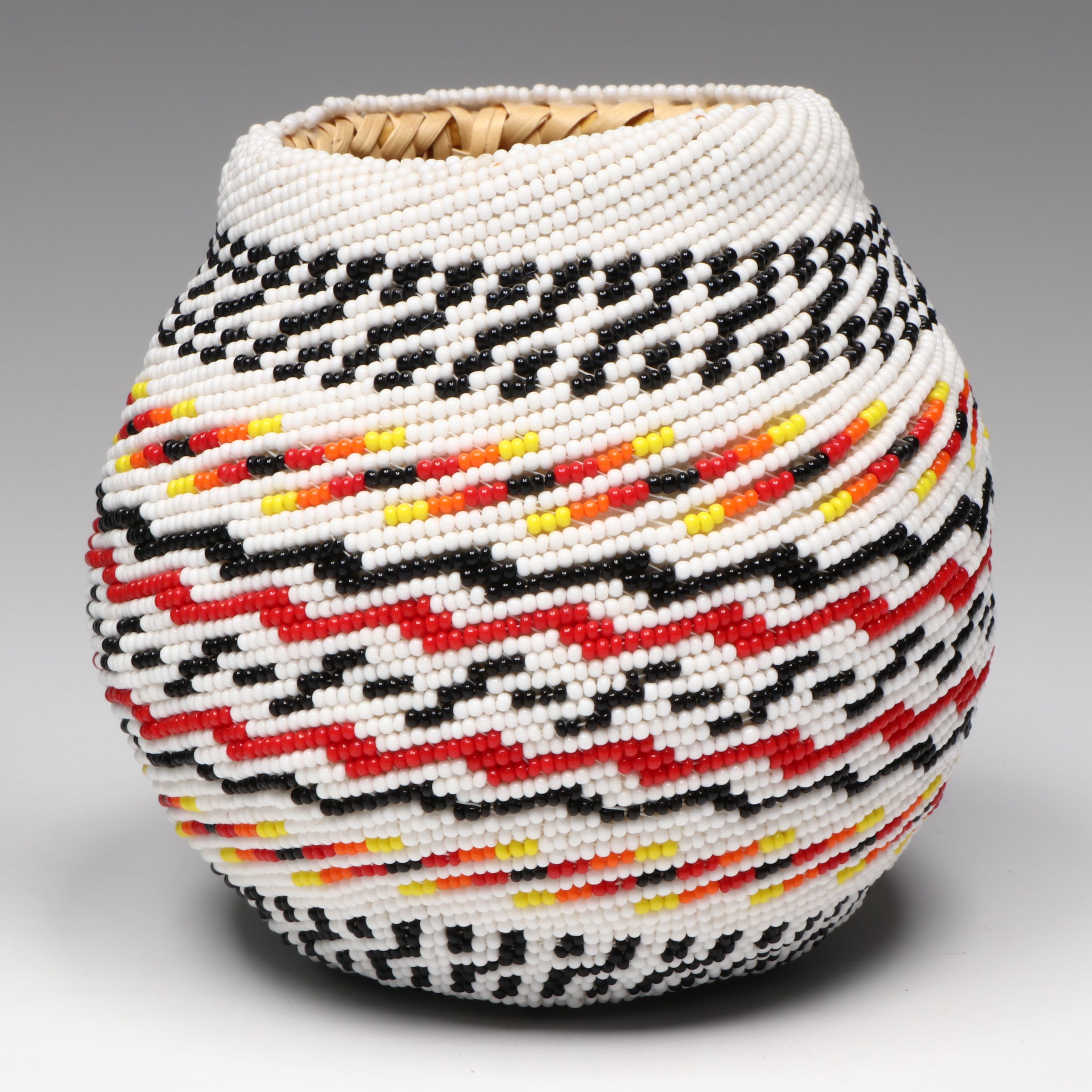 David Willie and Myra Begay Beaded Diné (Navajo) Baskets