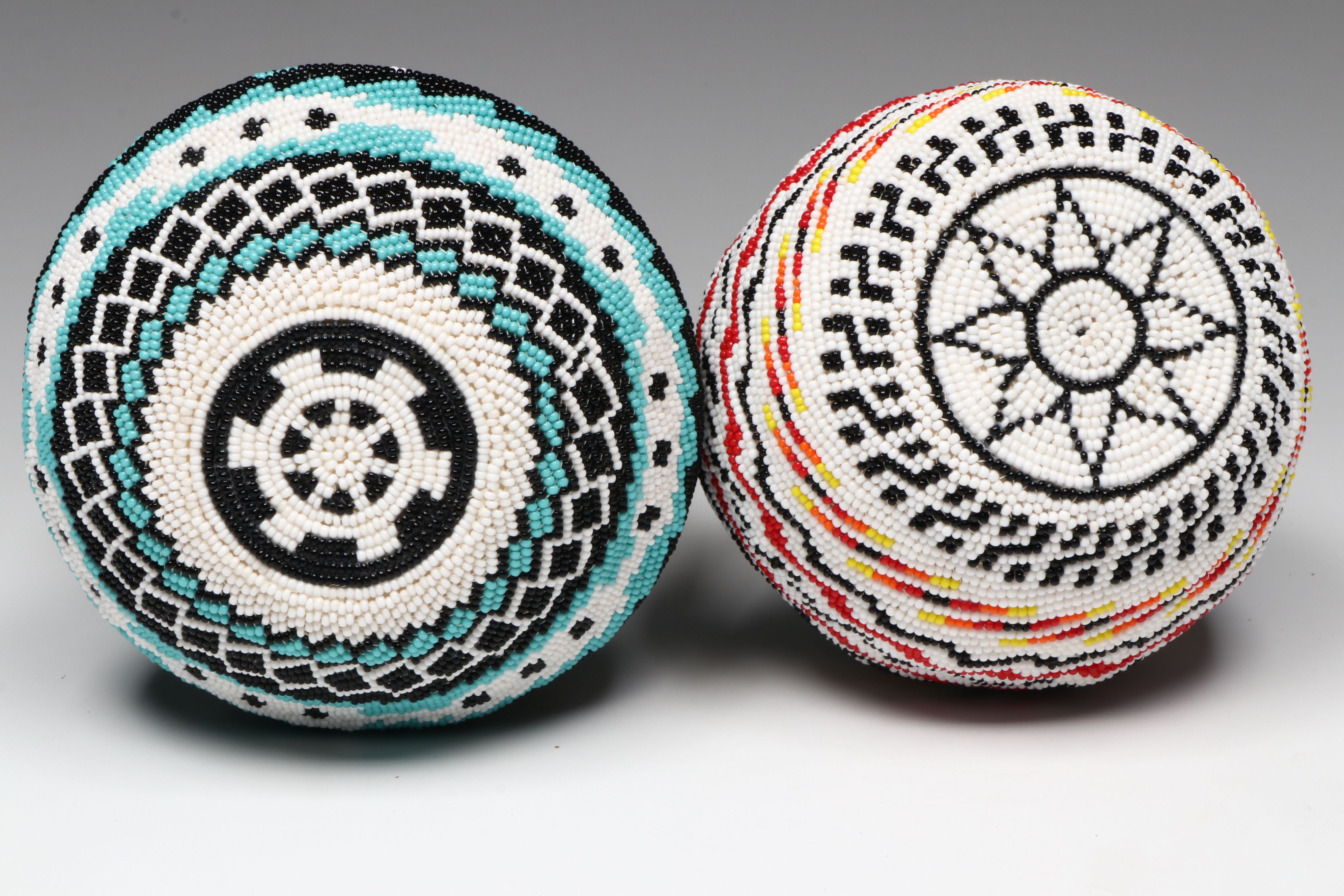 David Willie and Myra Begay Beaded Diné (Navajo) Baskets