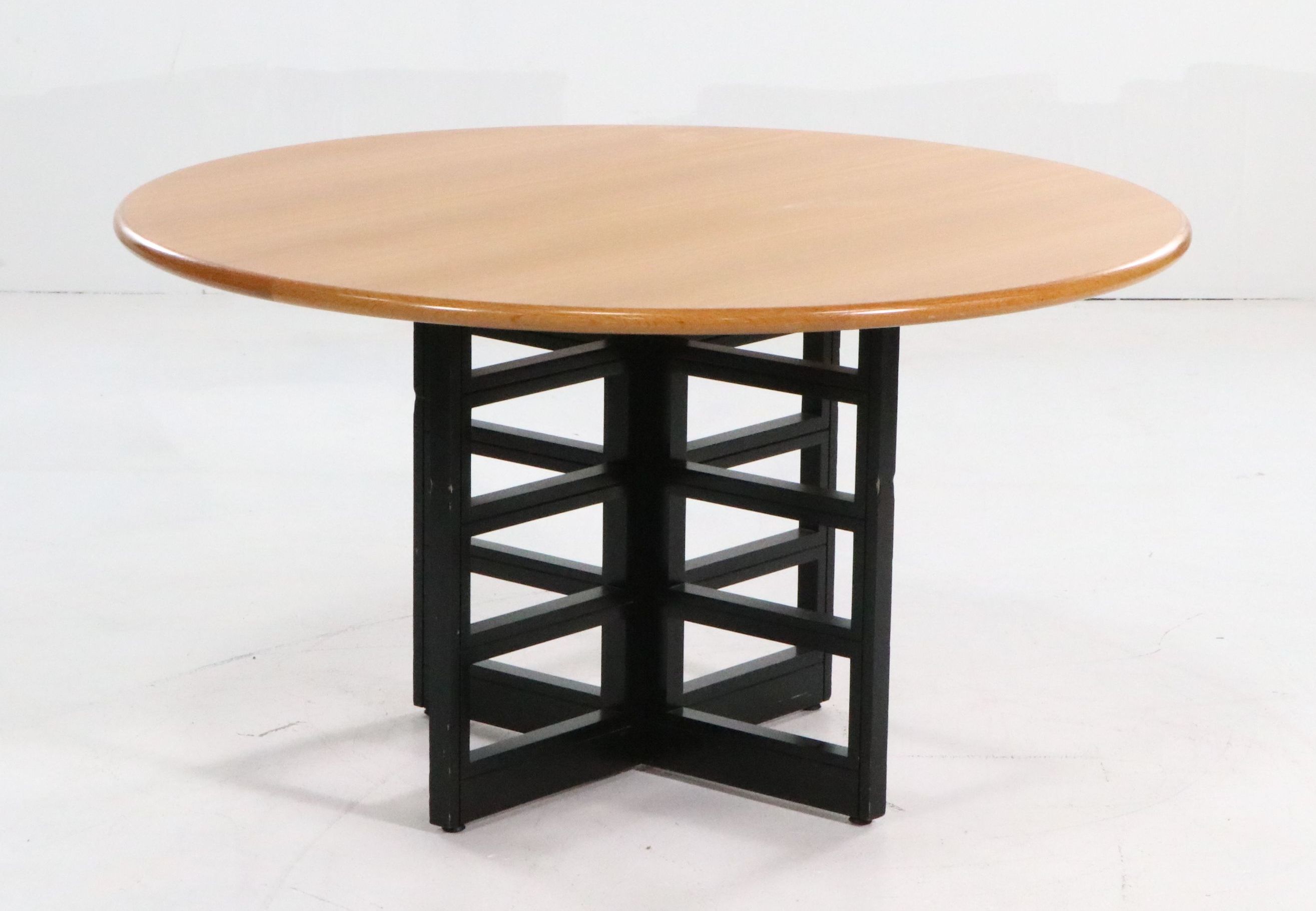 Contemporary Wood Dining Table with Oak Top
