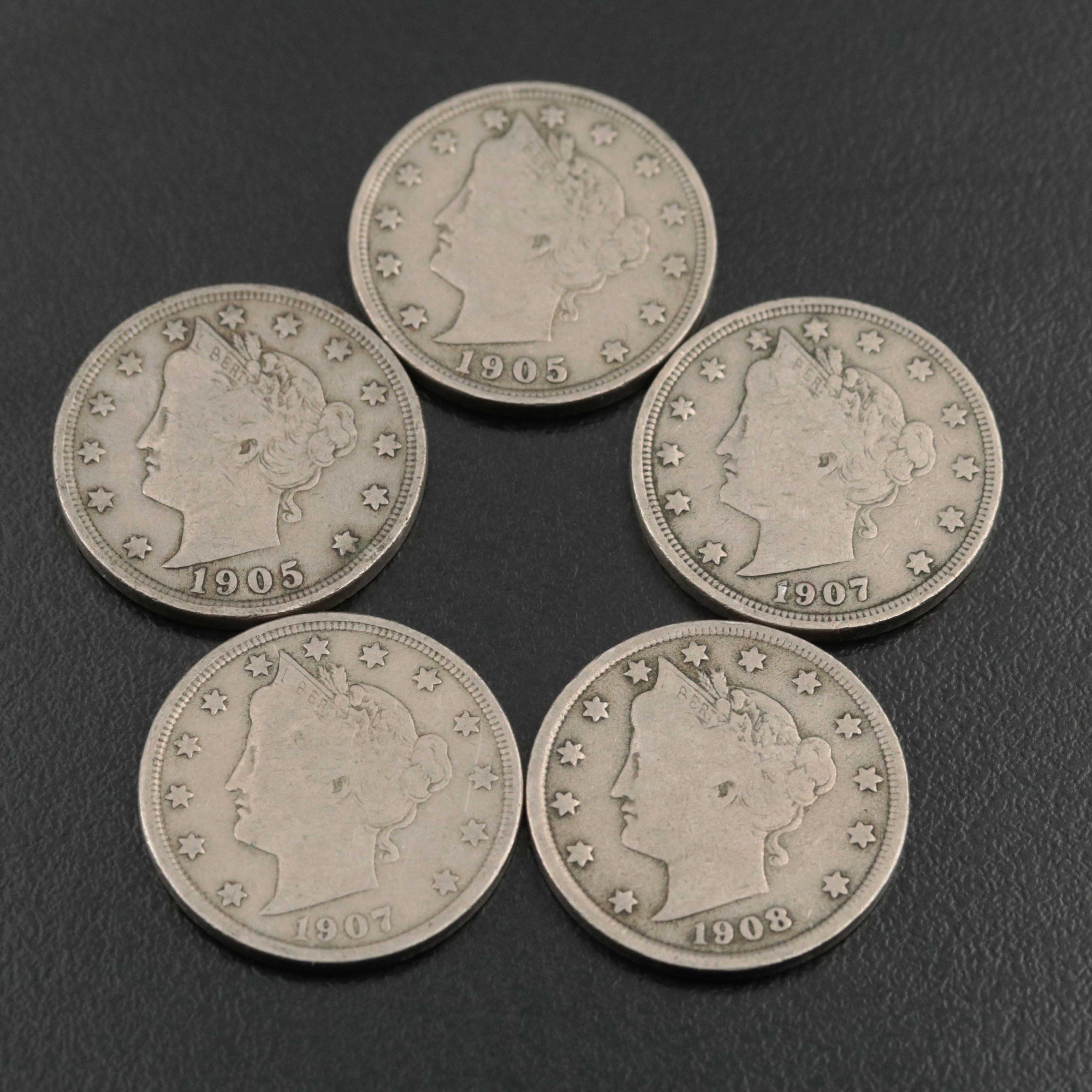 Collection of Twenty-Four Liberty Nickels