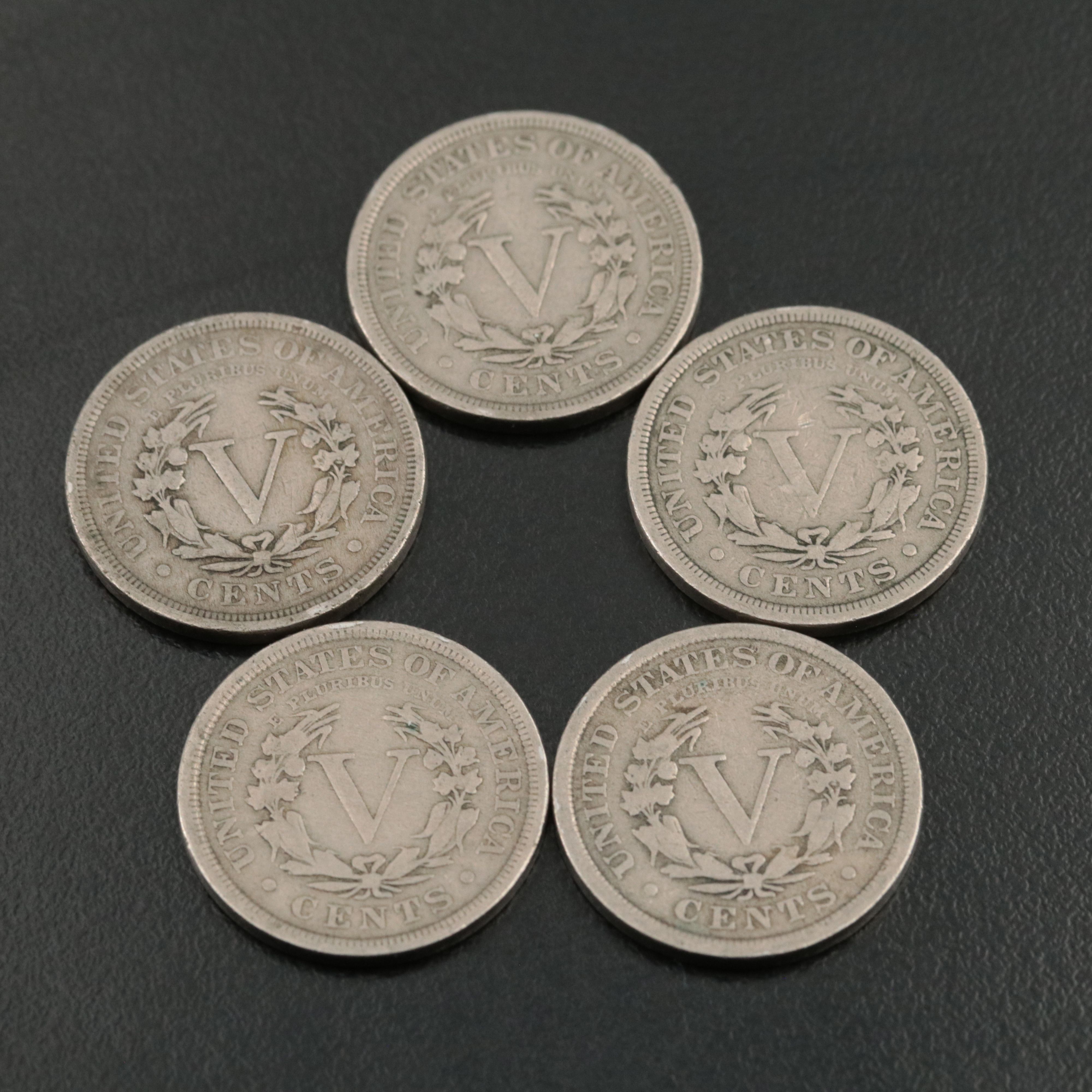 Collection of Twenty-Four Liberty Nickels