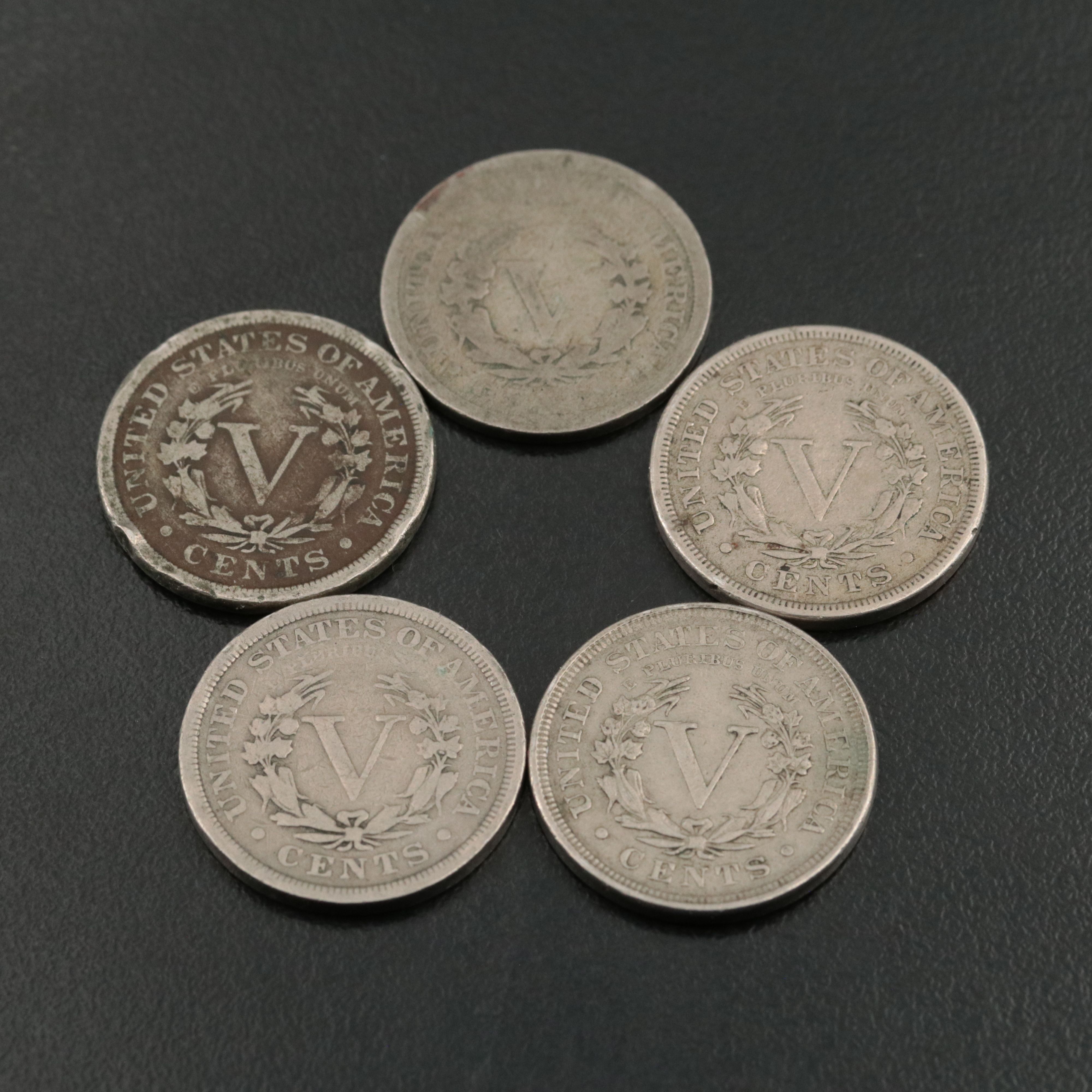 Collection of Twenty-Four Liberty Nickels