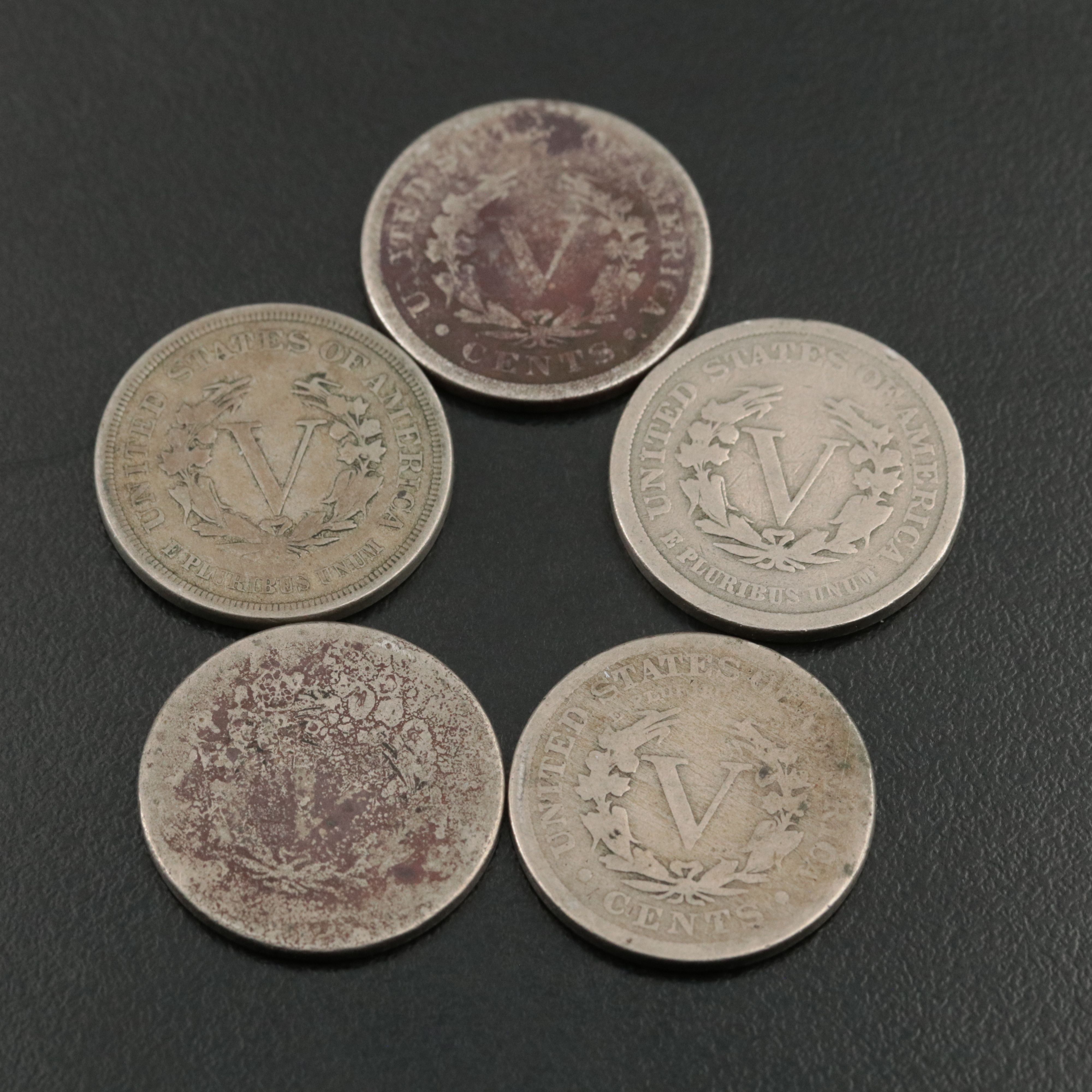 Collection of Twenty-Four Liberty Nickels