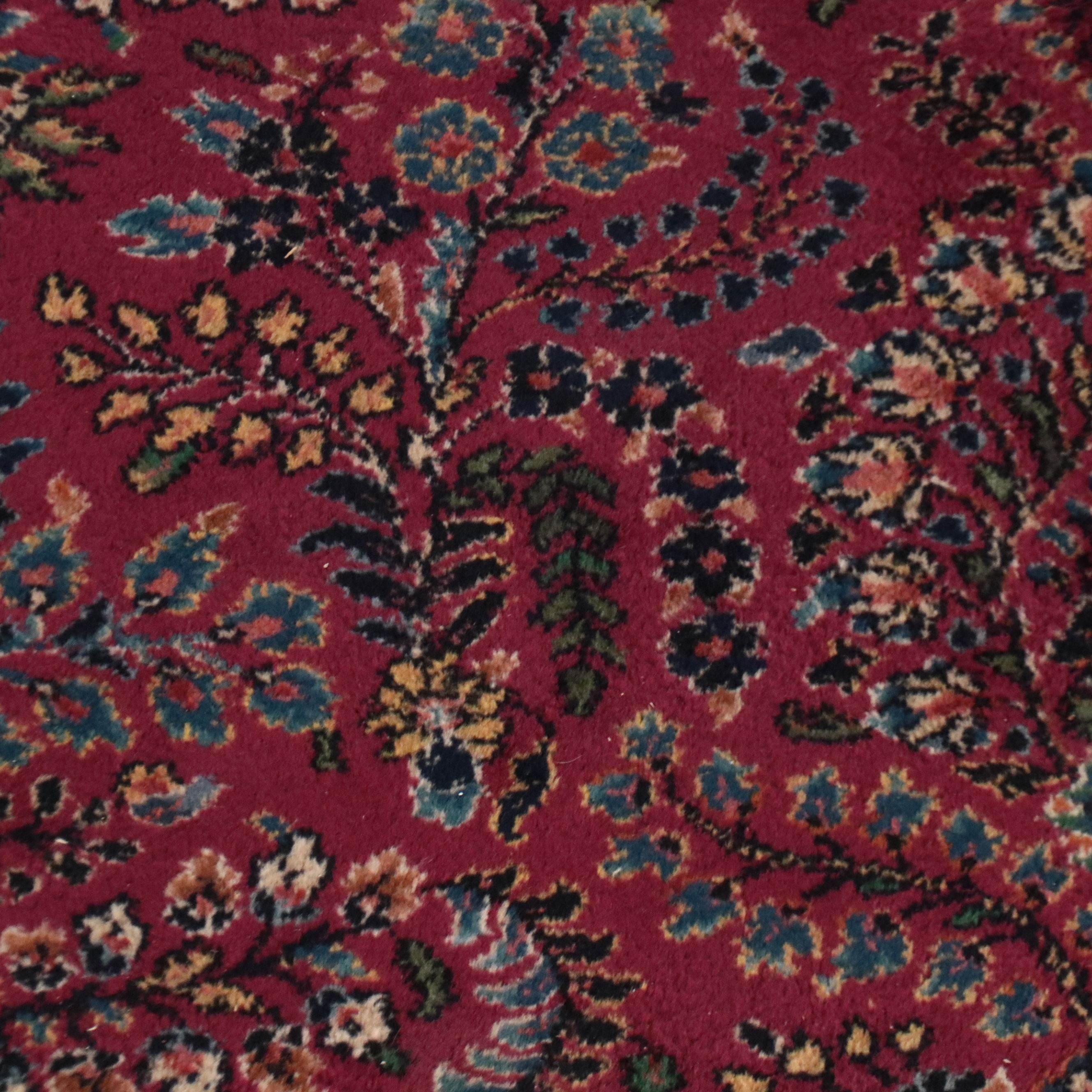 8'7 x 12' Hand-Knotted Persian Sarouk Room-Sized Rug