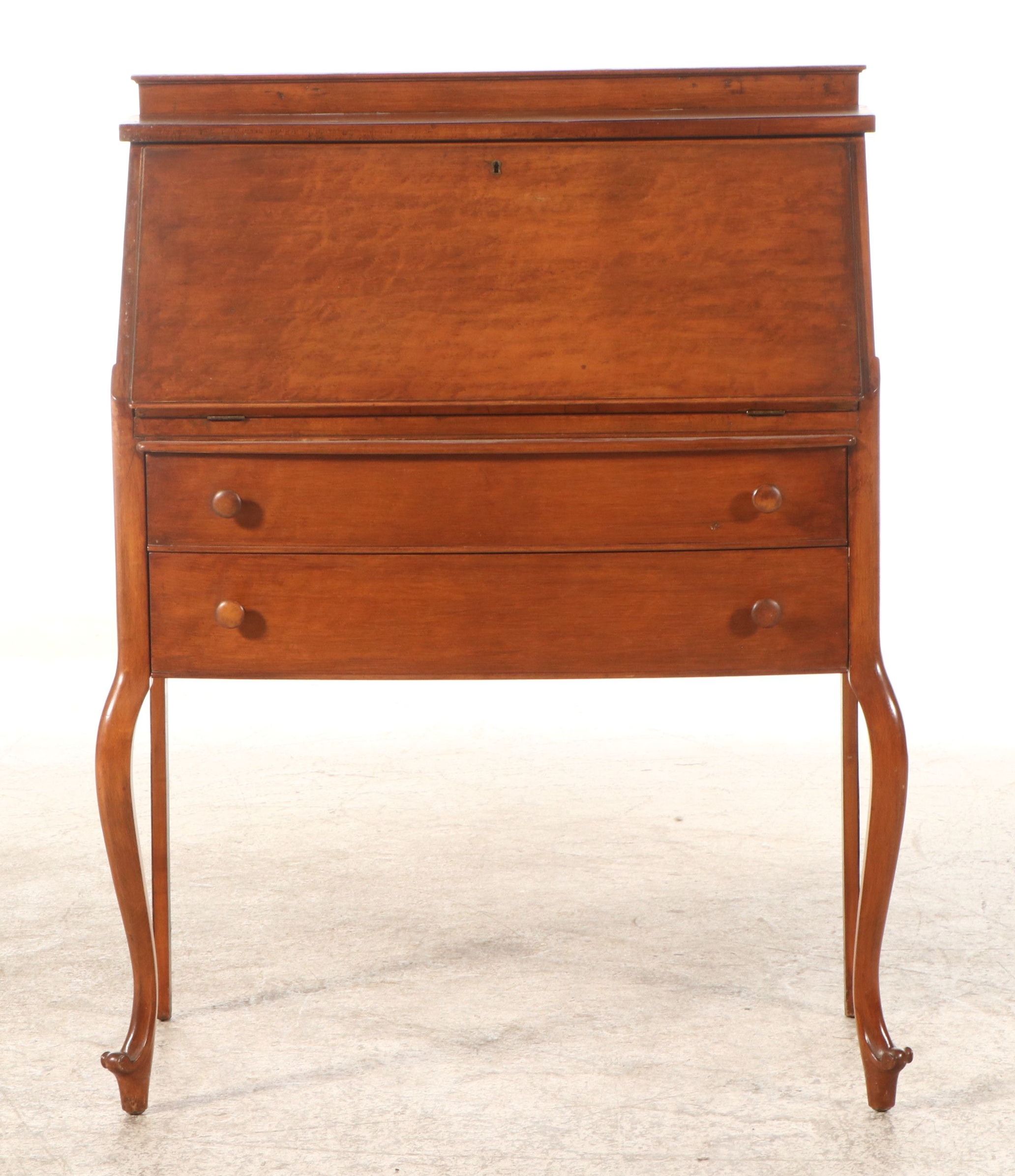 Classical Style Mahogany Slant Front Desk, Late 19th/Early 20th Century