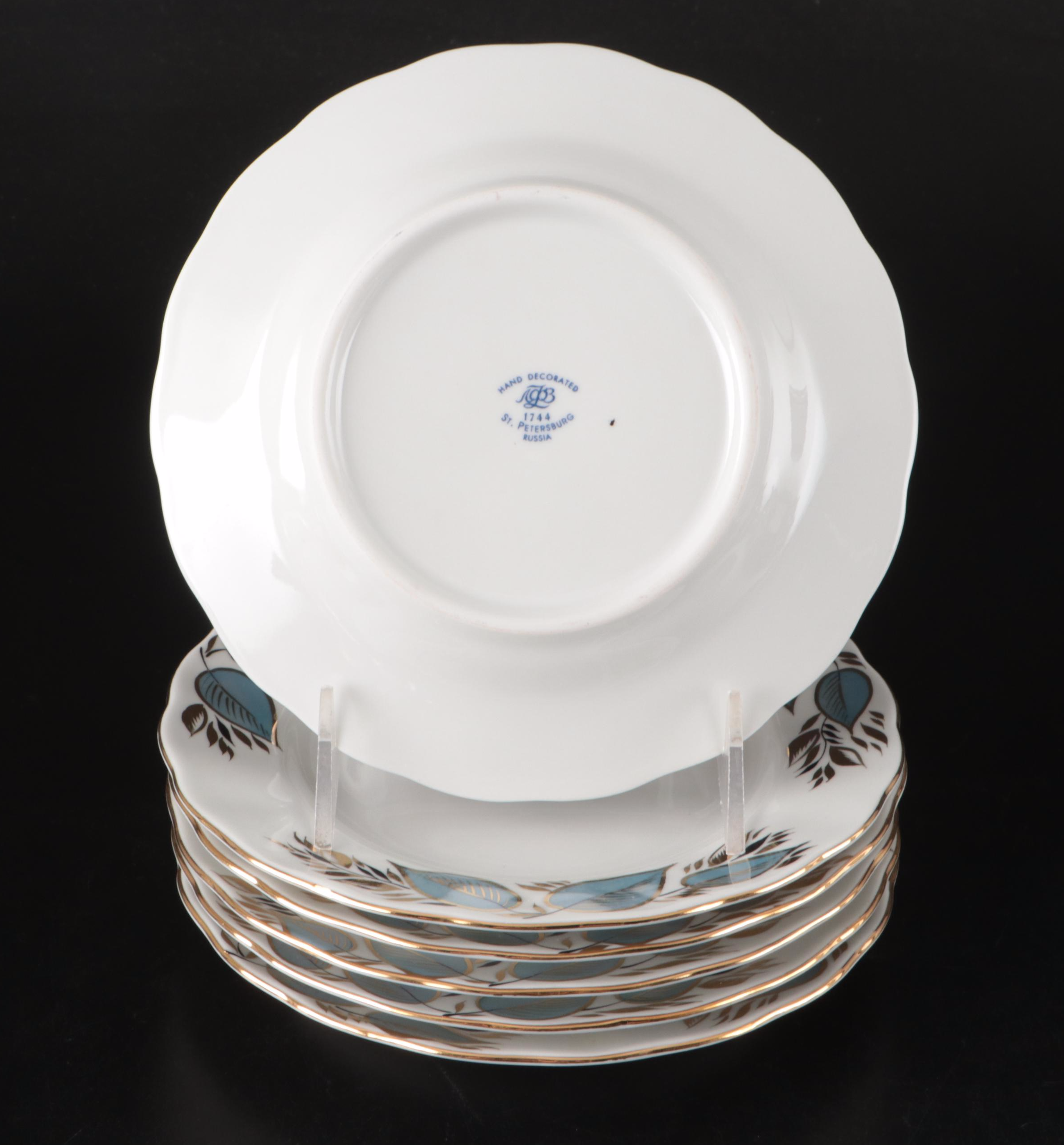 Lomonosov "Moonlight"  Porcelain Dinnerware and Table Accessories
