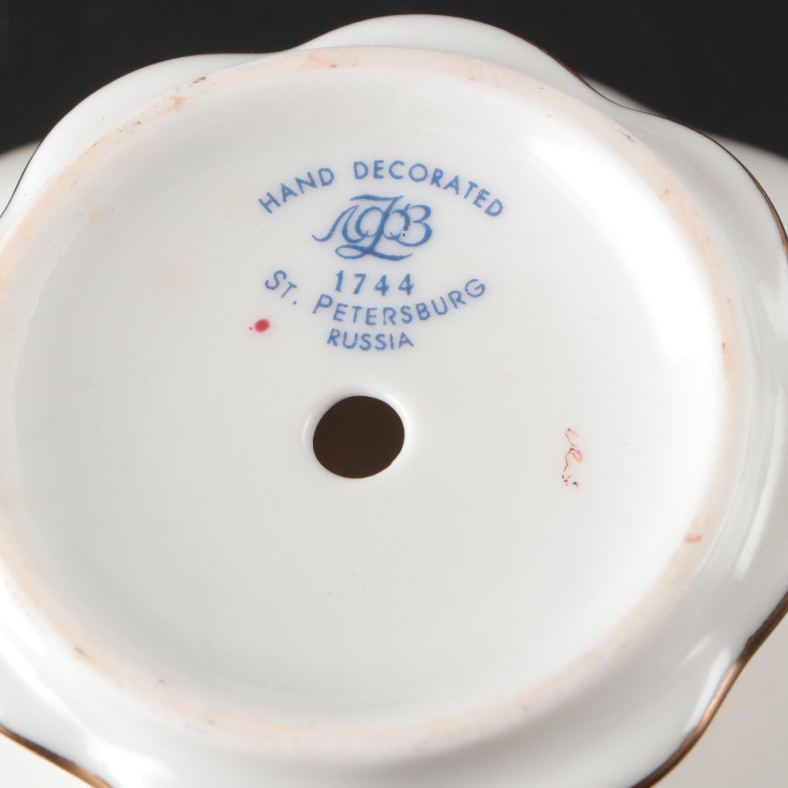 Lomonosov "Moonlight"  Porcelain Dinnerware and Table Accessories