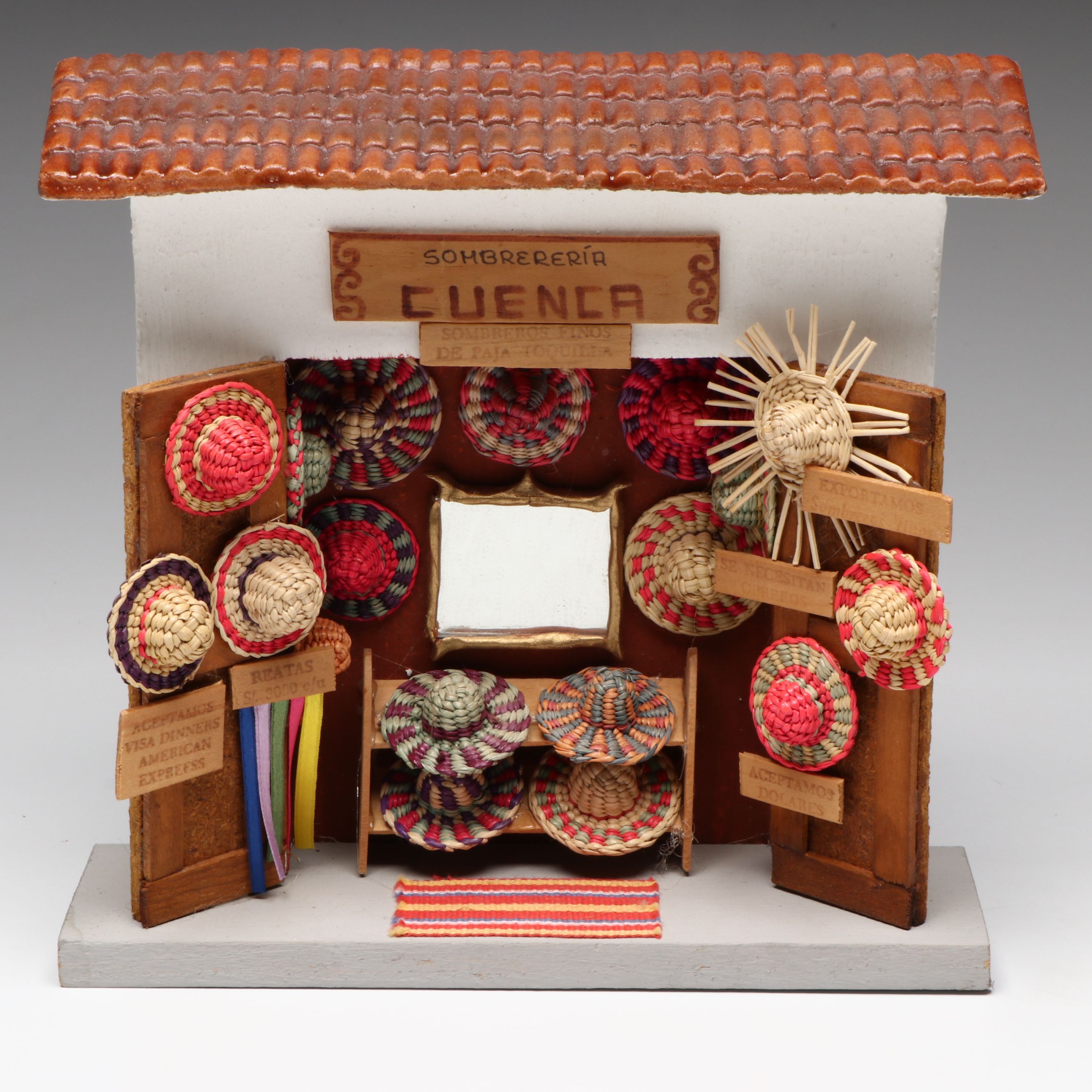 Ecuadorian Toquilla Palm Figural Dioramas